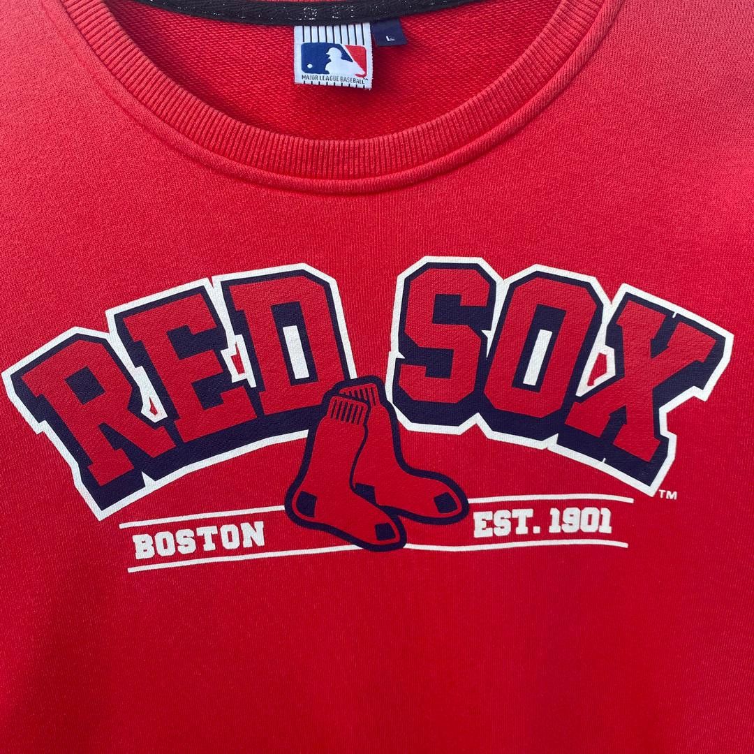 MLB BOSTON RED SOX SWEATSHIRT LARGE PULLOVER MLB BASEBALL Size US L / EU 52-54 / 3 - 4 Thumbnail