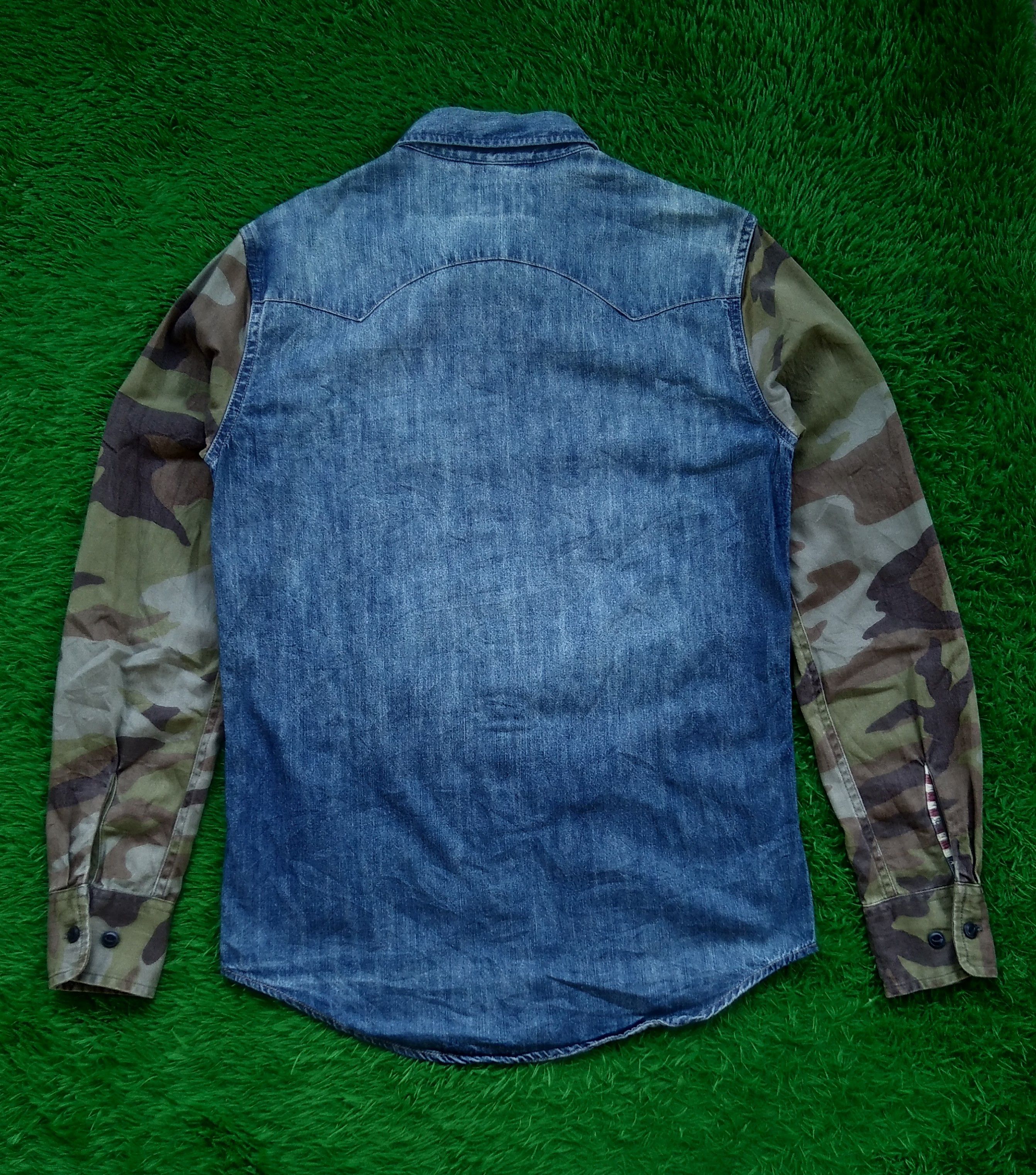Denim & Supply Ralph Lauren × If Six Was Nine × Le Grande Bleu (L.G.B.) VTG Denim & Supply Ralph Lauren Hybrid Camo Denim Shirt Size US XS / EU 42 / 0 - 4 Thumbnail