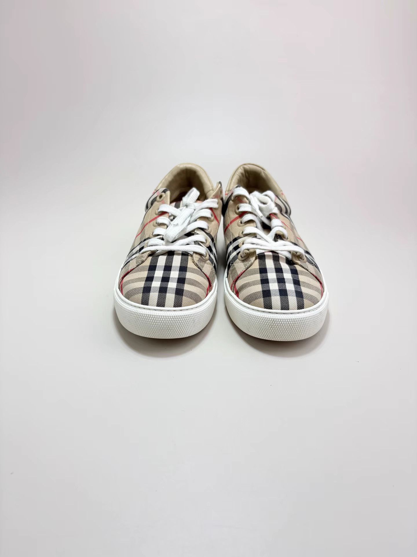 Burberry BURBERRY Check Low-top Sneakers K1 Size US 9 / IT 39 - 2 Thumbnail
