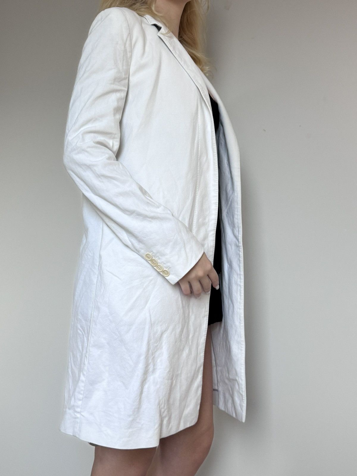 Helmut Lang Vintage 90s Helmut Lang Extended Blazer Trench Jacket Size M / US 6-8 / IT 42-44 - 17 Thumbnail