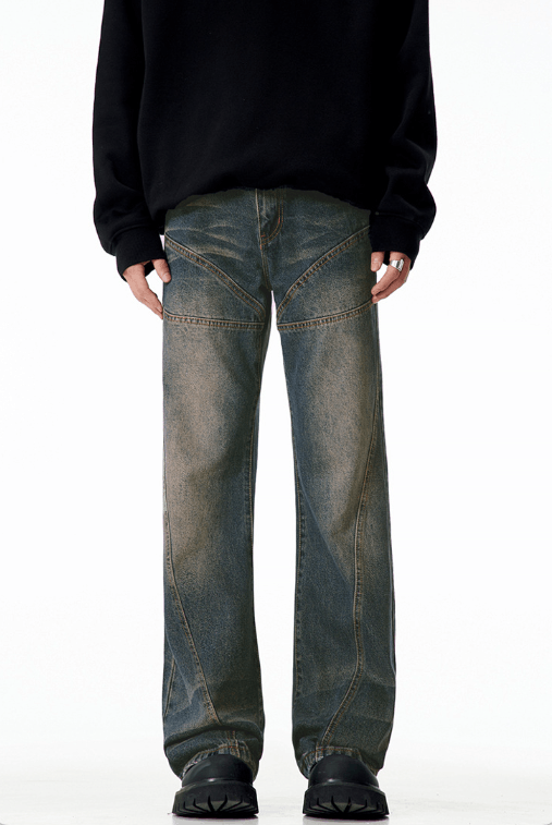 Japanese Brand × Vintage Men's vintage washed distressed American style bootcut jeans Size US 32 / EU 48 - 1 Thumbnail