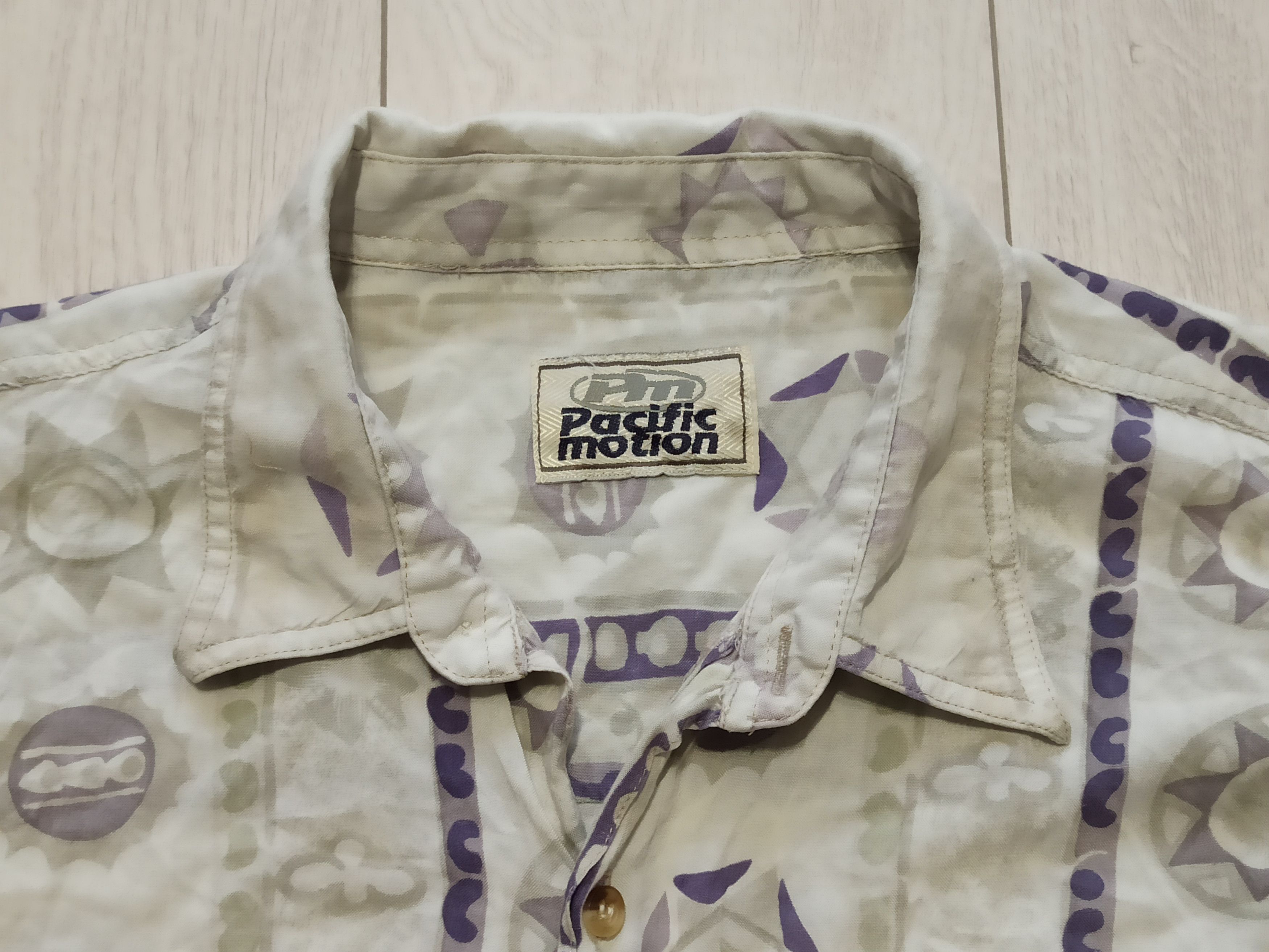 Designer × Vintage Pacific Motion viscose vintage shirt Size US XL / EU 56 / 4 - 2 Thumbnail
