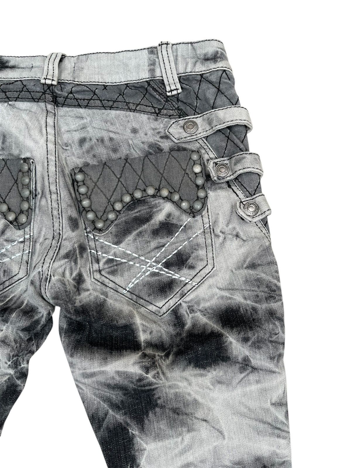Hysteric Glamour RHU Punk Bondage Acid Wash Scretchable Slim Jeans Size US 26 / EU 42 - 10 Thumbnail