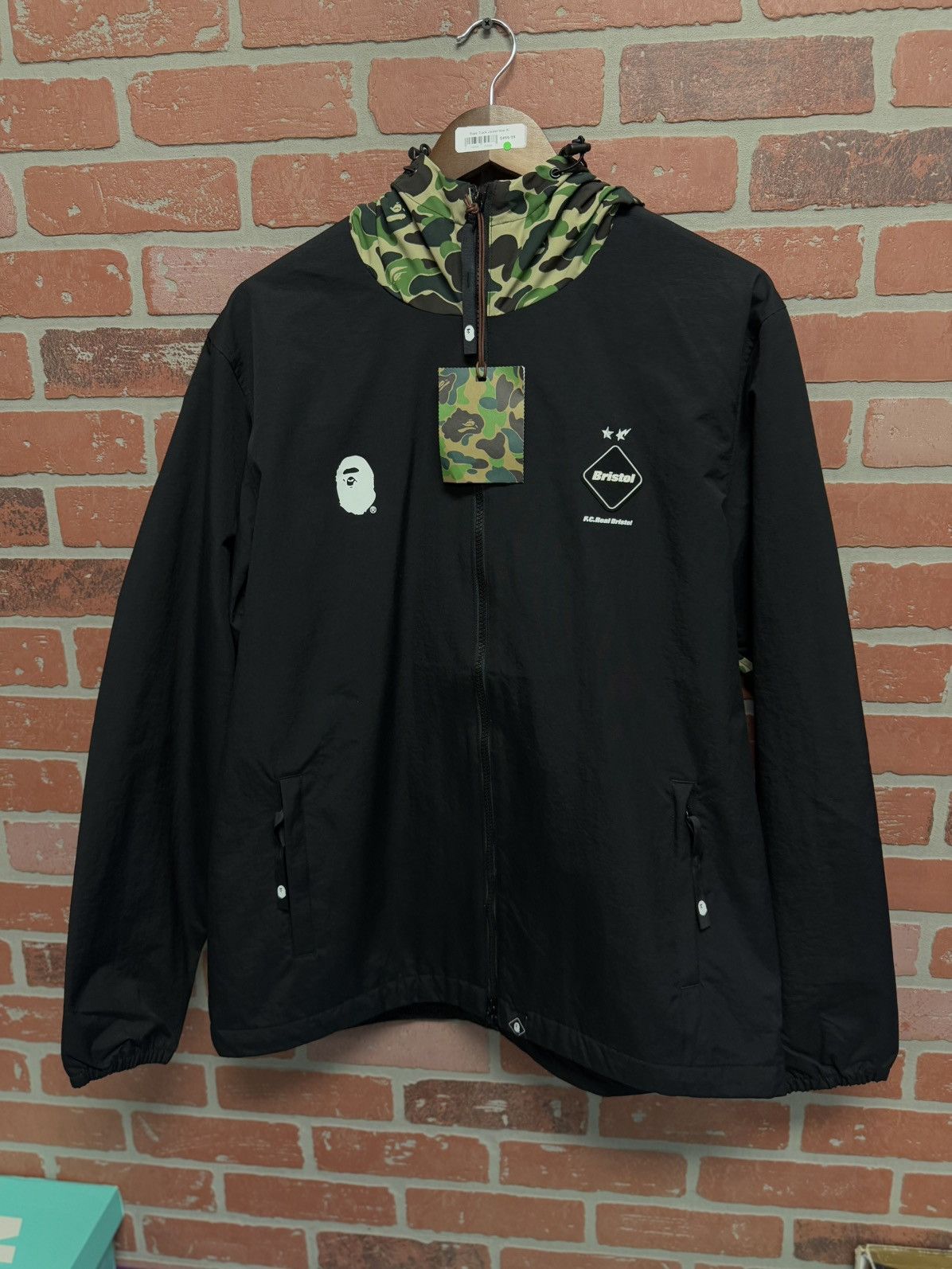 ジャケット・アウター f.c.r.b ape SEPARATE PRACTICE JACKET BAPE × FCRB SEPARATE PRACTICE JACKET BAPE x F.C.R.B.】F.C.R.BAPE