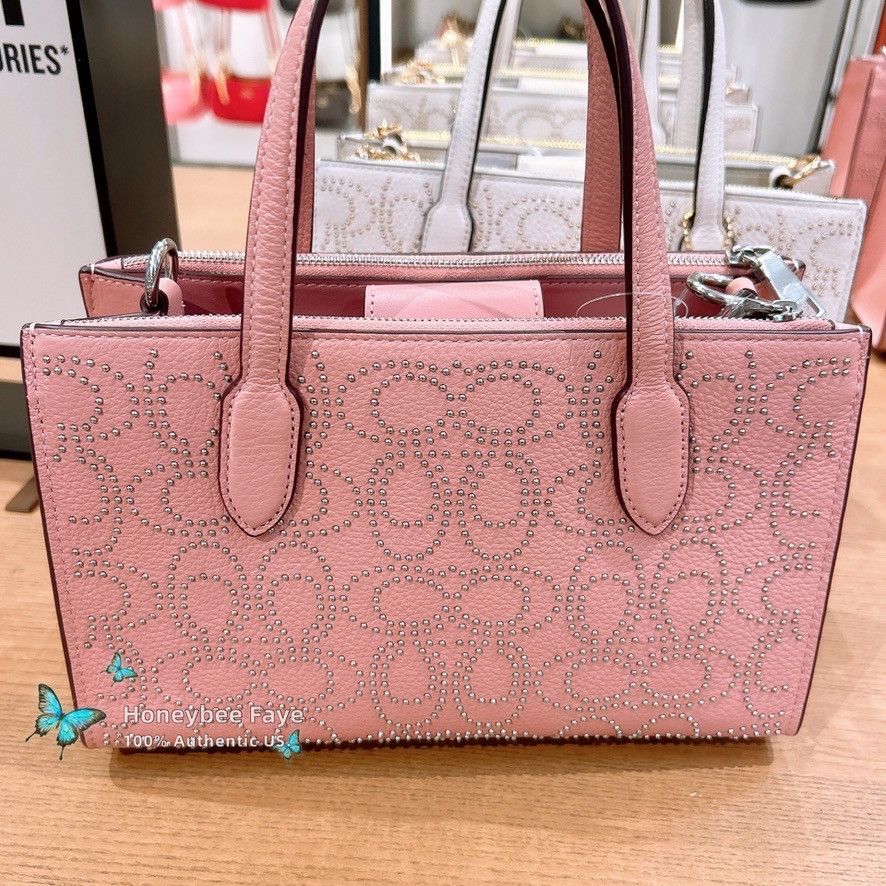 Coach Nina Small Tote Bag With Signature Rivets CX266 Size ONE SIZE - 2 Thumbnail