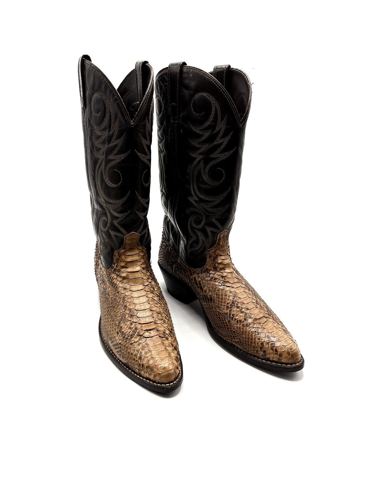 Japanese Brand Acme Exotic Python Western Boots Size US 9.5 / EU 42-43 - 2 Thumbnail