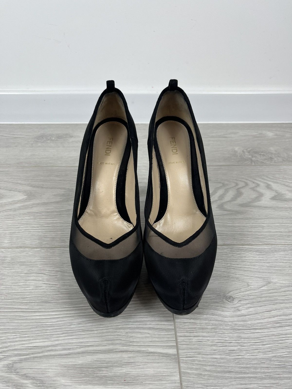 Fendi Fendi Black Mesh Women’s Hi Heels 38 IT Size US 8 / IT 38 - 5 Thumbnail
