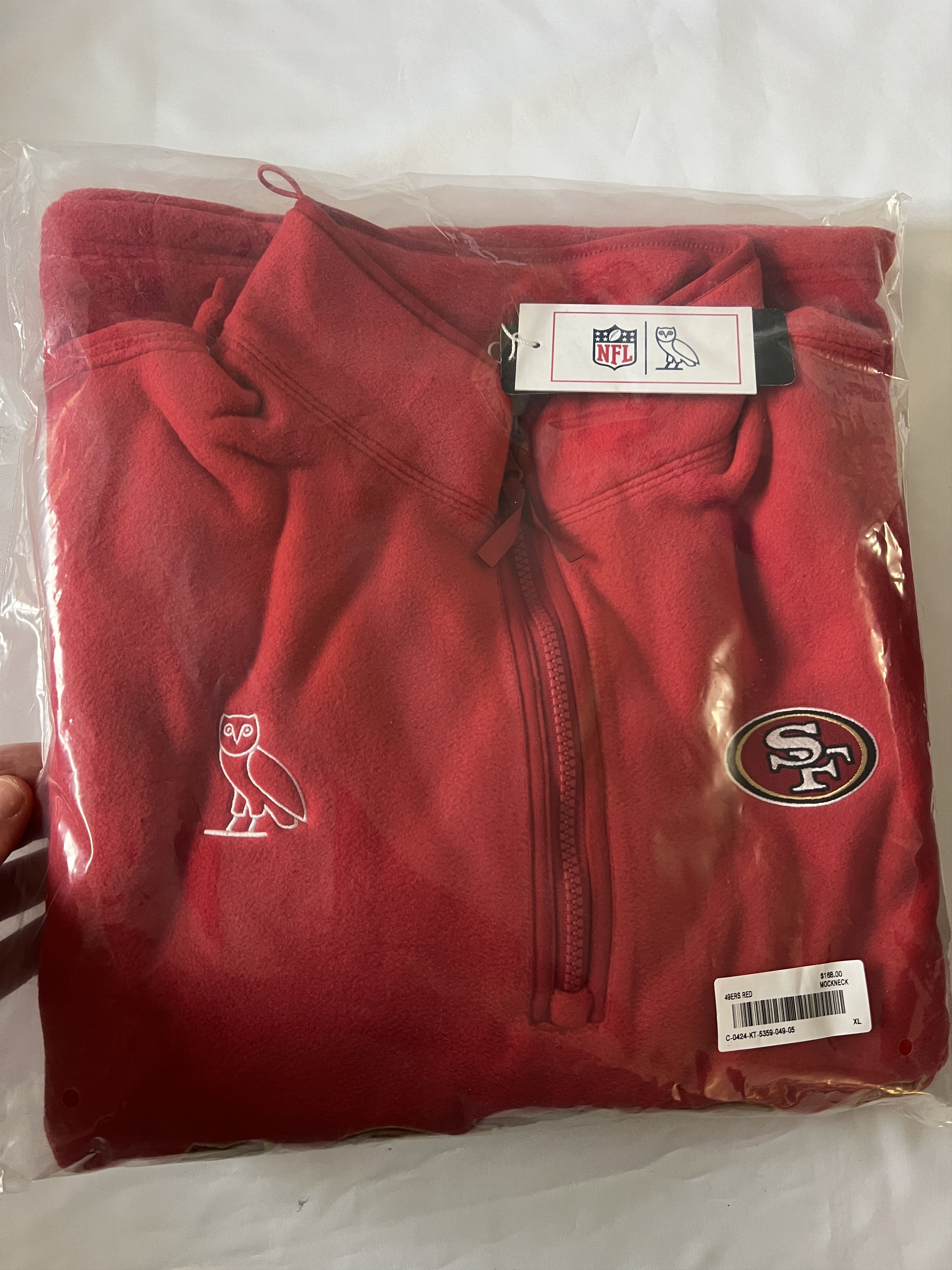NFL OVO x NFL x Polartec 49ERS MOCK NECK QUARTER-ZIP FLEECE Size US XL / EU 56 / 4 - 2 Thumbnail