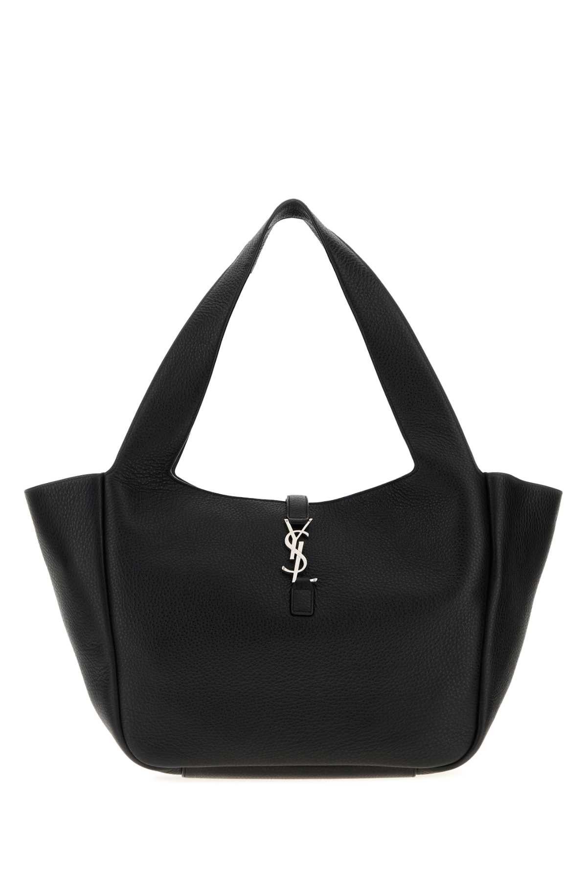 Saint Laurent Paris Black Leather Bea Shopping Bag Size ONE SIZE - 1 Thumbnail