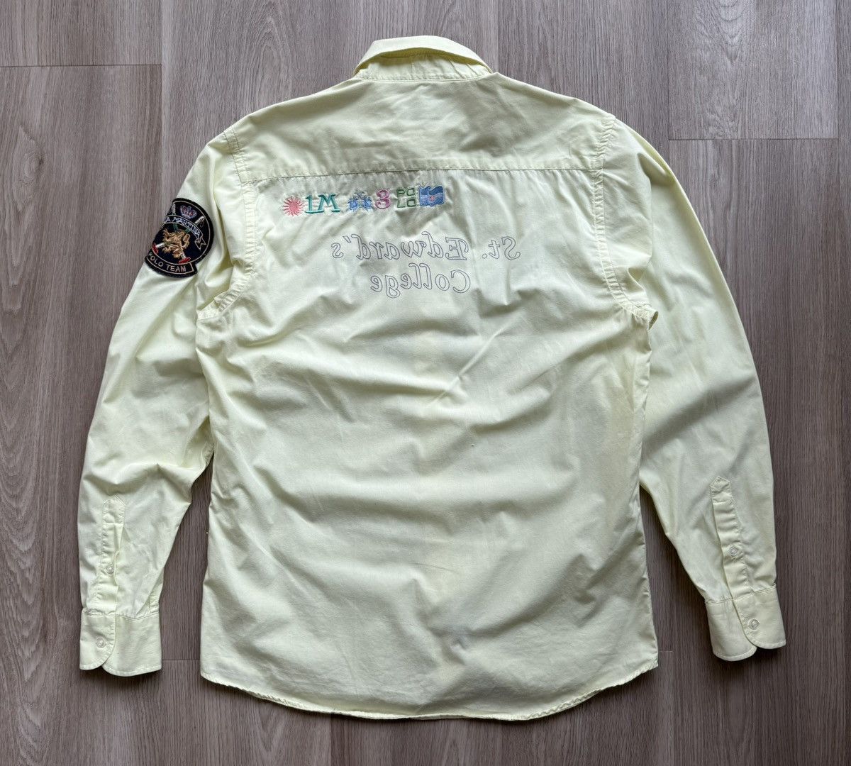 La Martina La Martina The British Polo Team Yellow Button Up Shirt Size US L / EU 52-54 / 3 - 9 Thumbnail