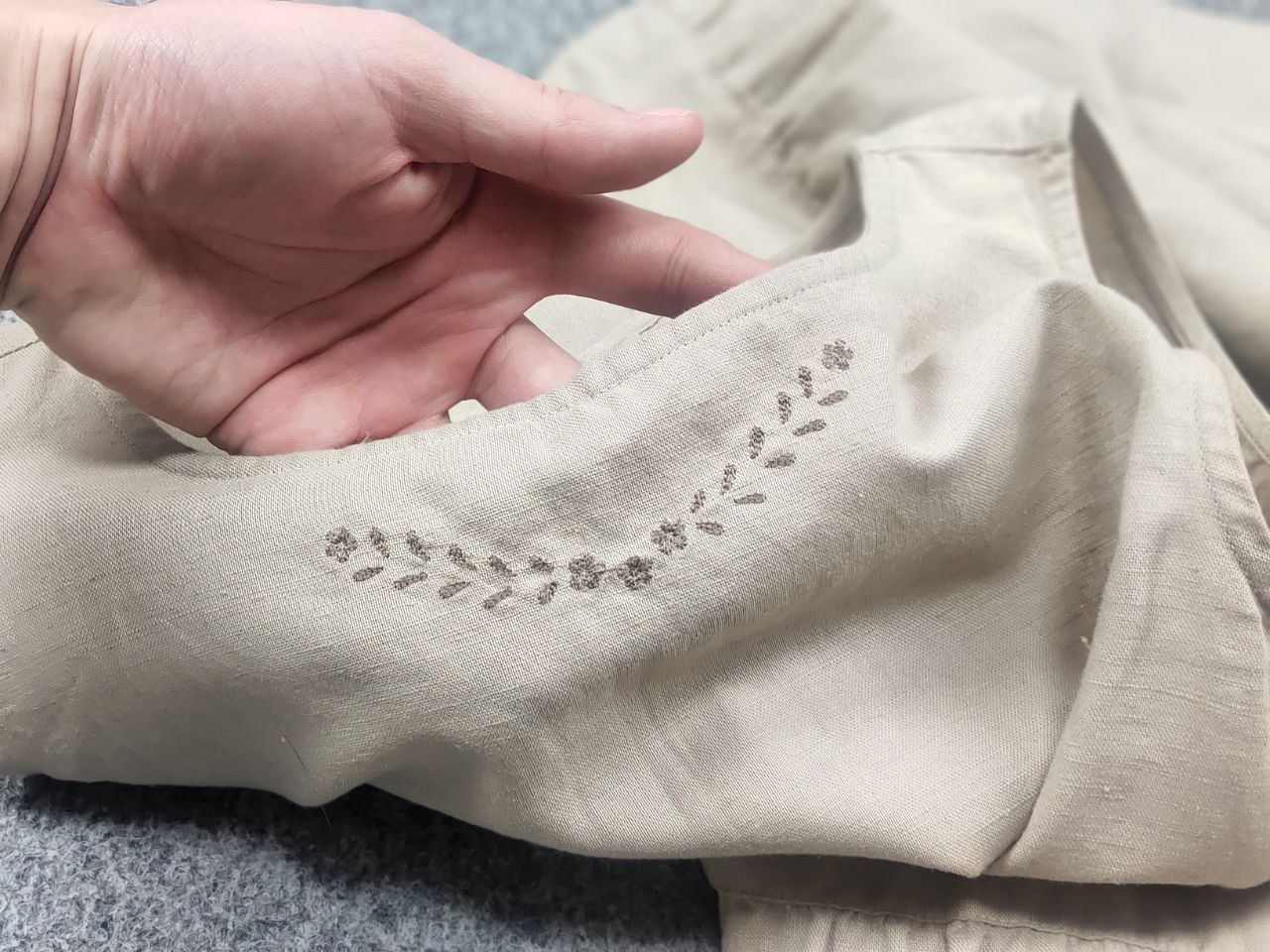 Gudrun Sjoden Gudrun Sjödén Design linen blend sleeveless dress embroidery Size M / US 6-8 / IT 42-44 - 14 Thumbnail