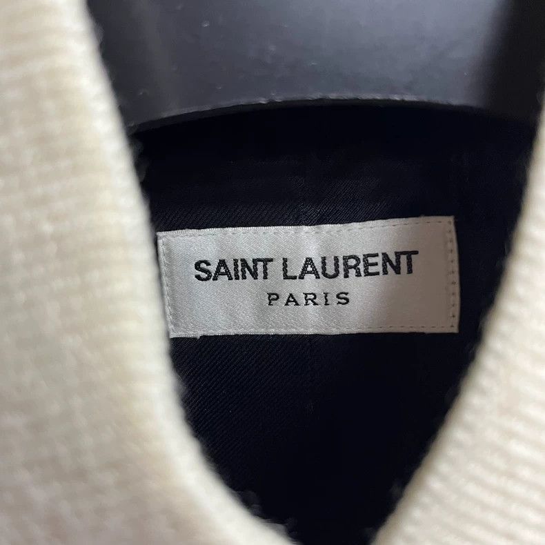 Yves Saint Laurent Saint Laruent White striped single breasted casual long sle Size US S / EU 44-46 / 1 - 3 Thumbnail