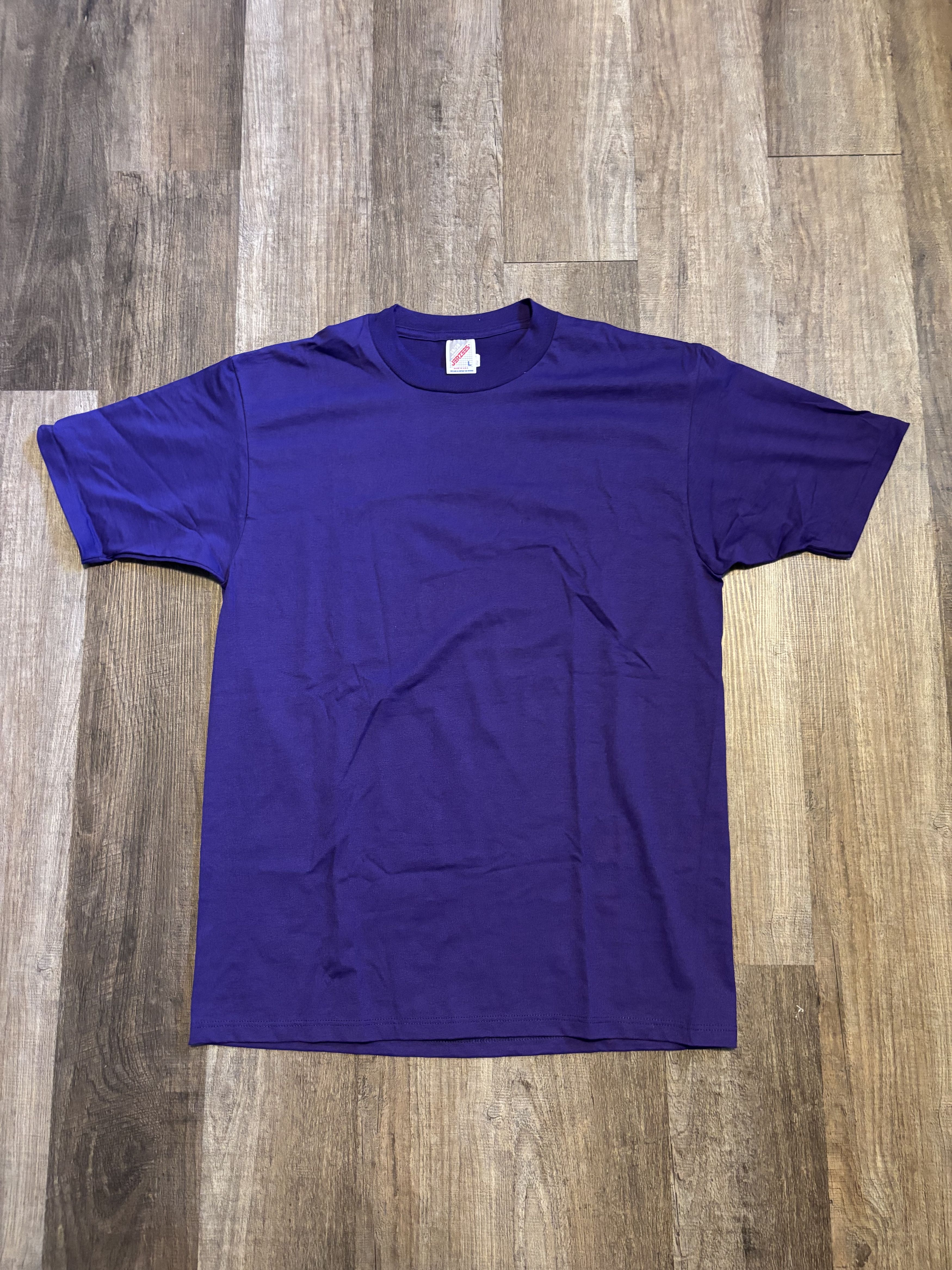 Jerzees Vintage Jerzees Blank Tee Shirt Made in USA / Single Stitch Size US L / EU 52-54 / 3 - 1 Thumbnail
