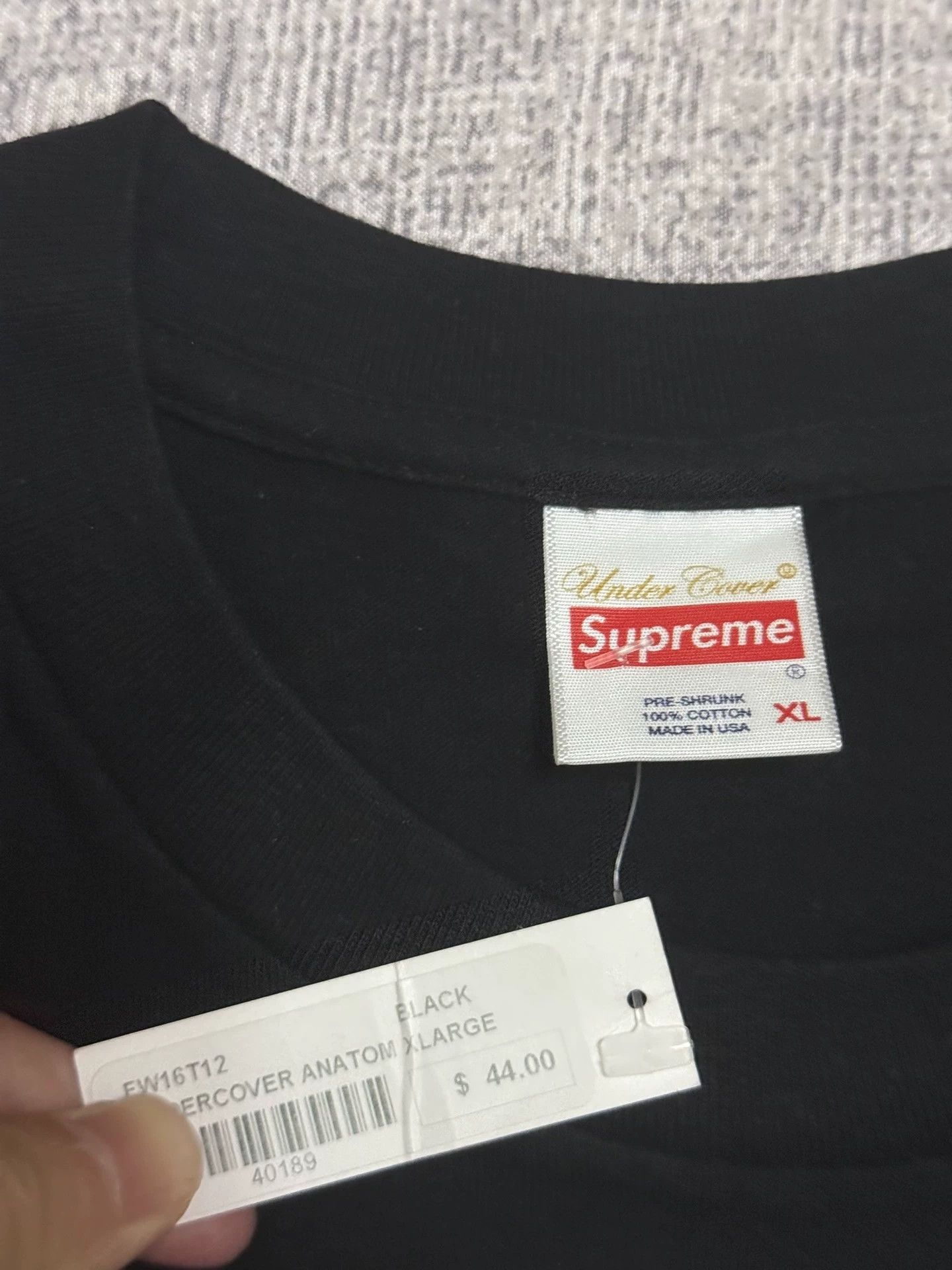 Supreme Supreme x Undercover Anatomy Short Tee Black XL New Size US XL / EU 56 / 4 - 2 Thumbnail
