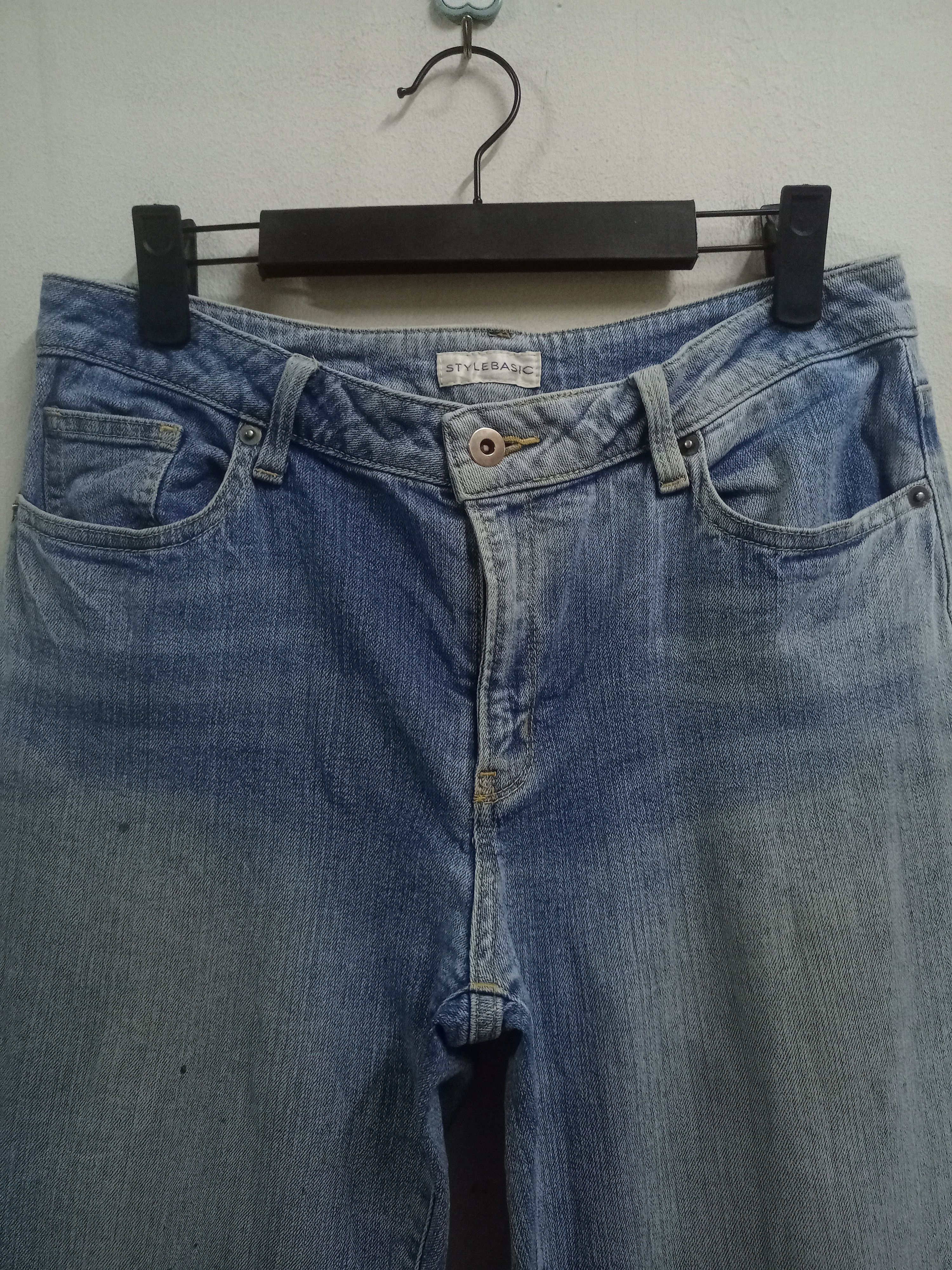 Japanese Brand SALES🔥Vintage Japanese Brand Blue Wash Flare Jeans 29x33 Size 29" - 4 Thumbnail