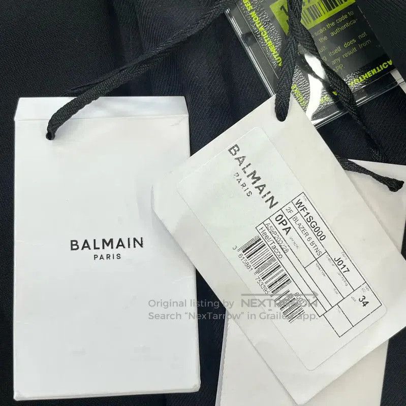 Balmain Balmain Women's Black Double-Breasted Jacket . Size S / US 4 / IT 40 - 5 Thumbnail