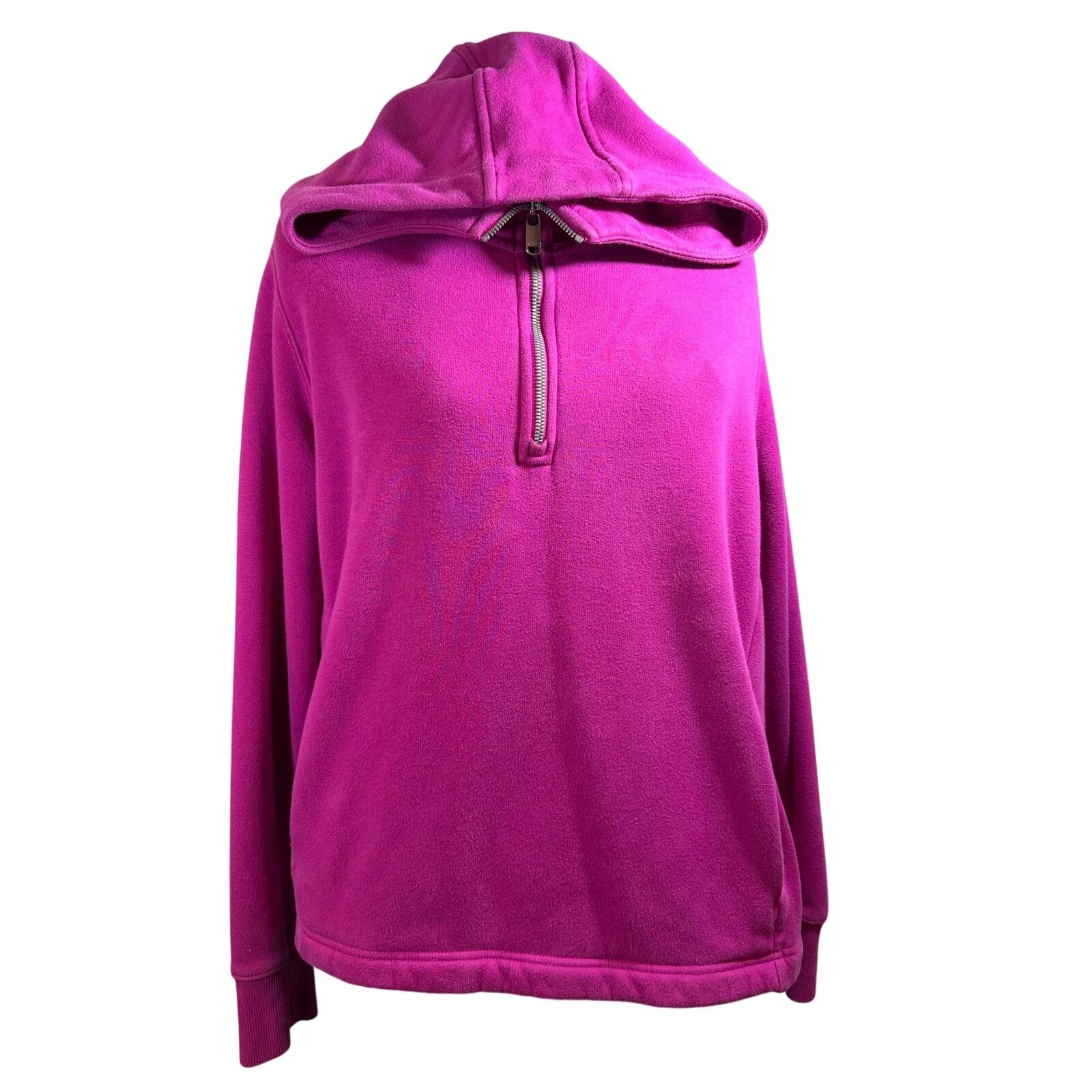 Athleta Athleta Cozy Karma Quarter Zip Sweatshirt Magenta NO STRING Size L / US 10 / IT 46 - 1 Thumbnail