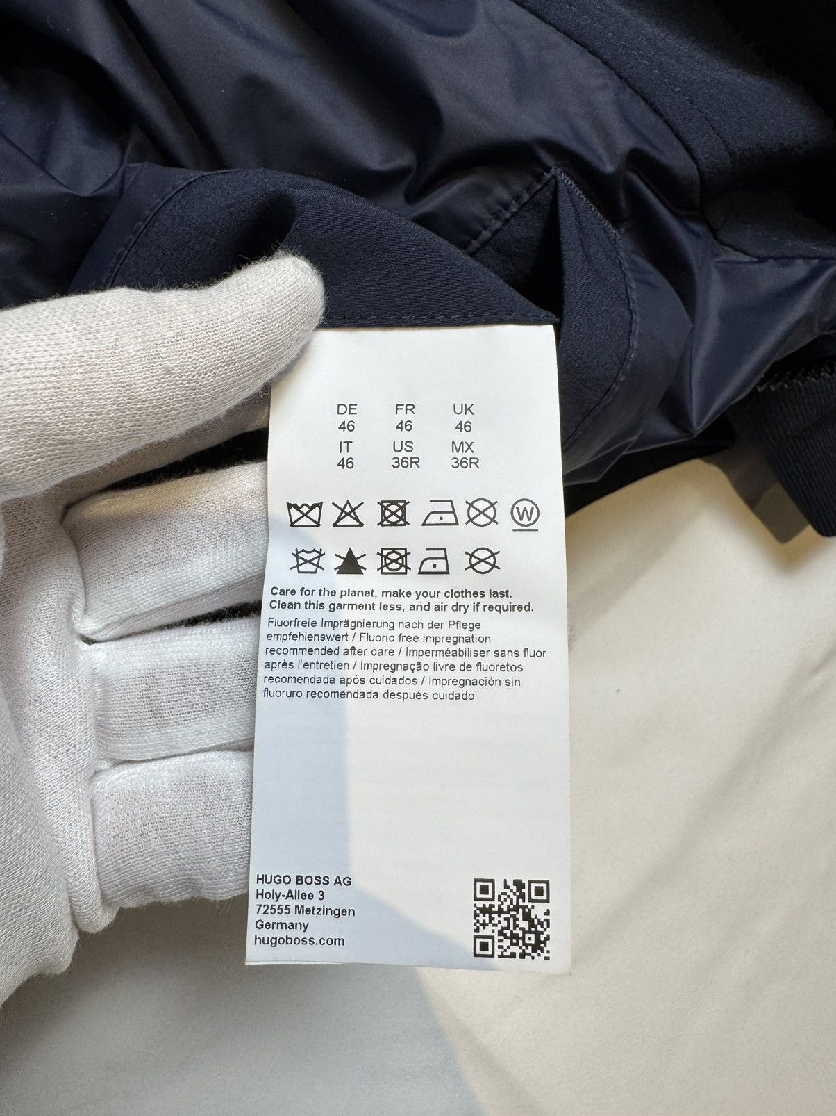 Hugo Boss BOSS Blue Bomber Jacket Size US S / EU 44-46 / 1 - 5 Thumbnail