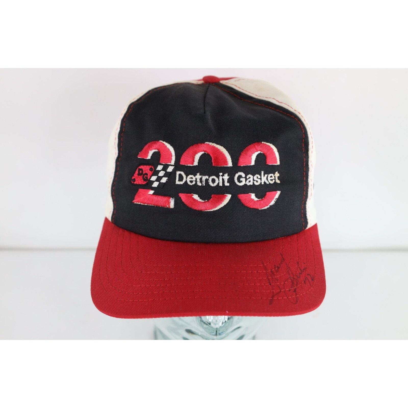 Vintage Vintage 90s NASCAR Detroit Gasket 200 Racing Snapback Hat Size ONE SIZE - 1 Thumbnail