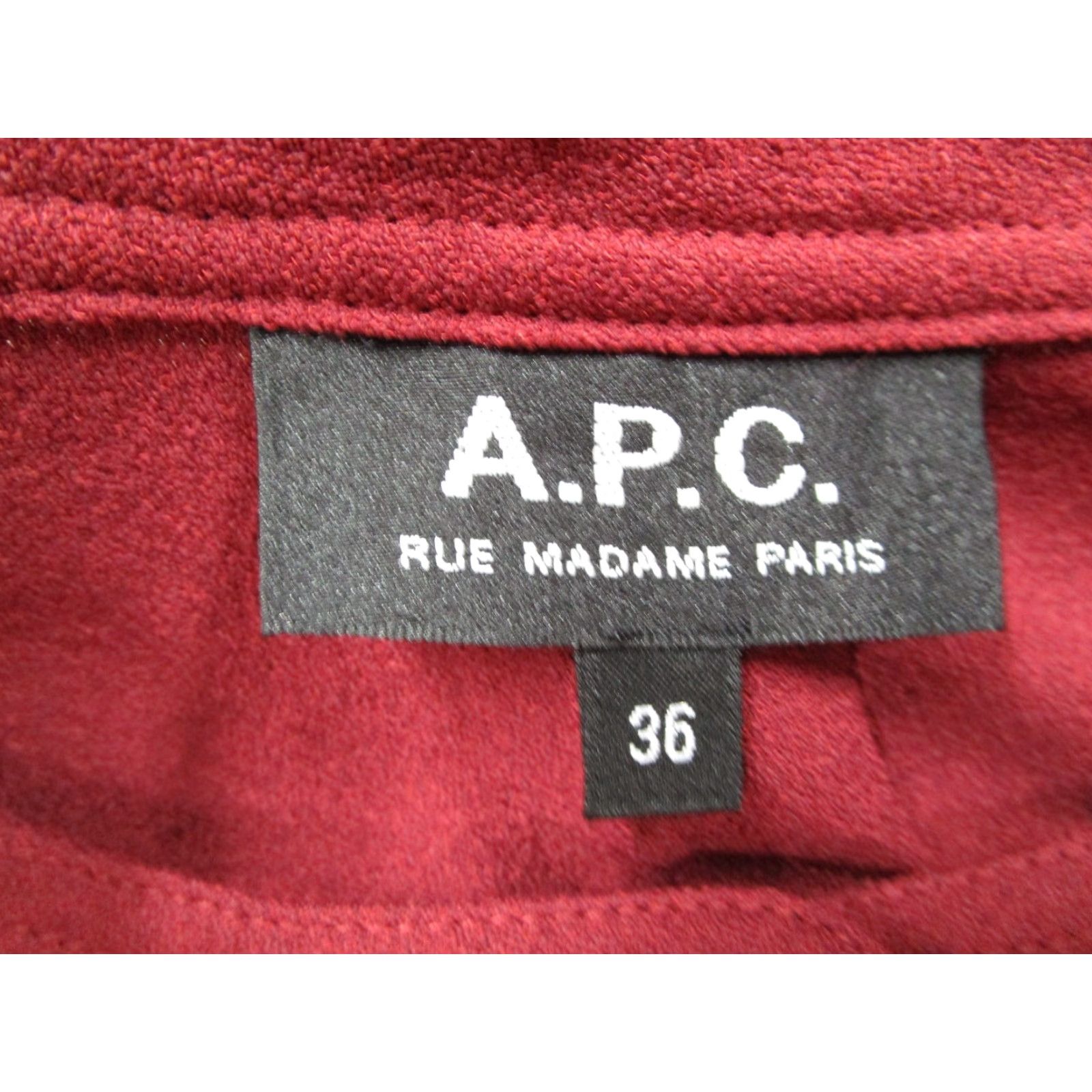 A.P.C. A.P.C. Shirt Women 26 Red Blouse 1/2 Button Up 3/4 Sleeve Made in Portugal Size XS / US 0-2 / IT 36-38 - 3 Thumbnail