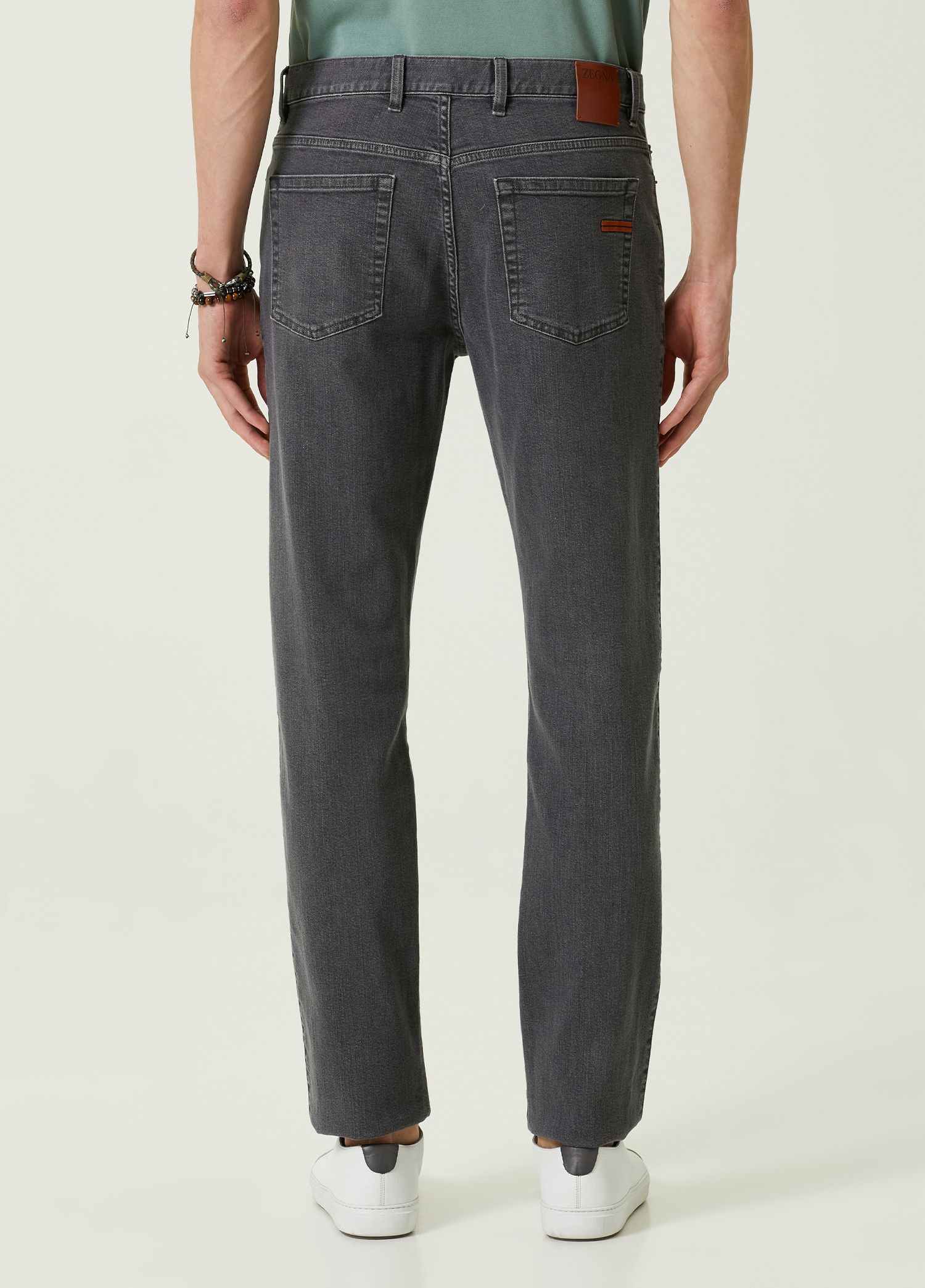 Ermenegildo Zegna ZEGNA 2025 Collection gray straight leg jeans Size 35 Size US 35 - 3 Thumbnail