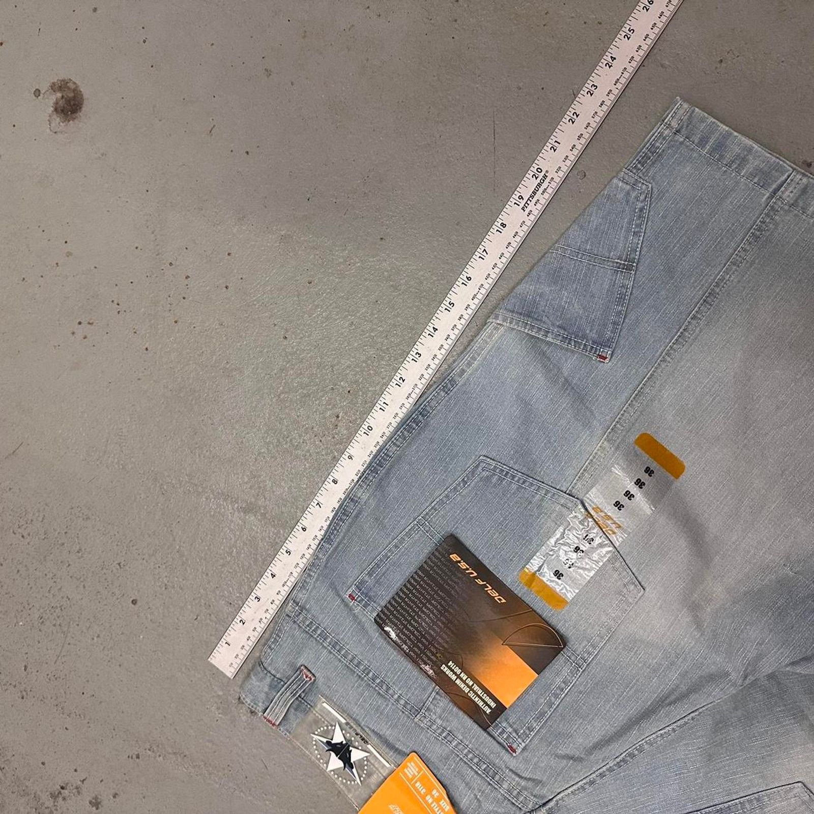 Vintage Vintage Baggy Y2k Urban Wide Leg DELF Shorts Blue Men Sz 36 Size US 36 / EU 52 - 6 Thumbnail