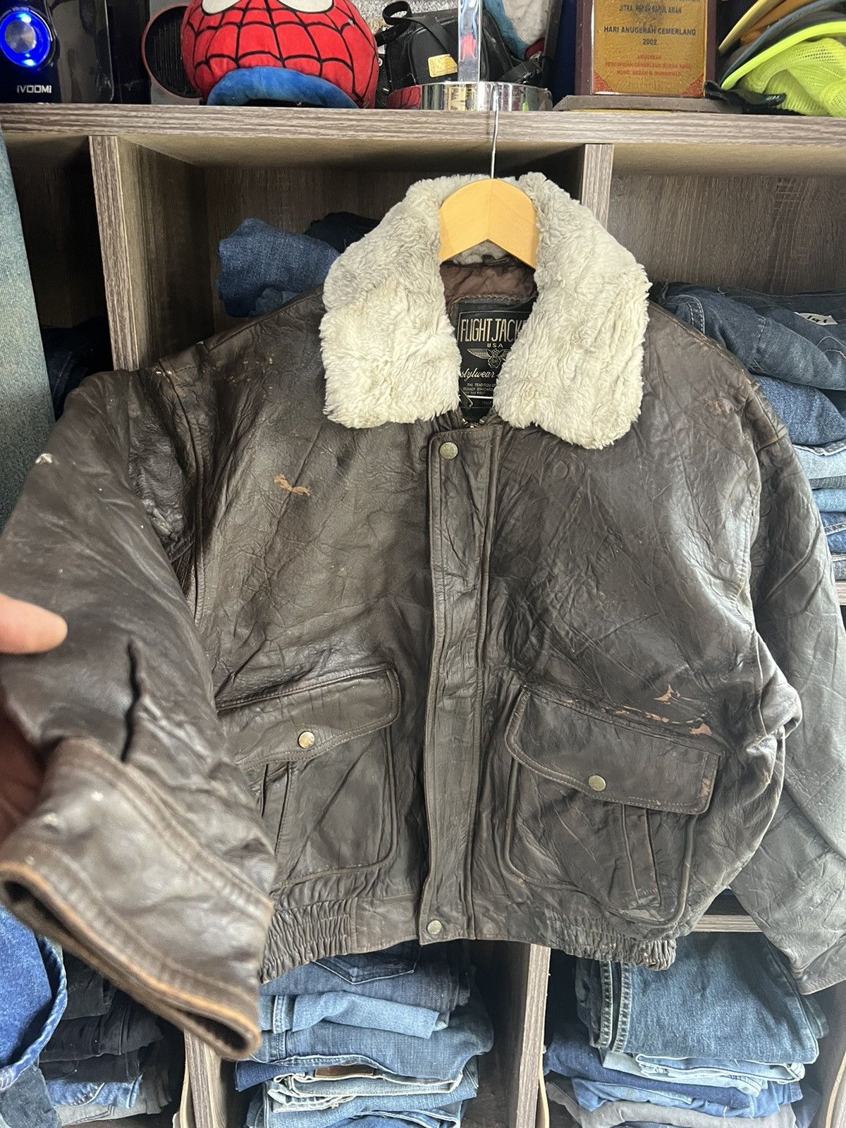 Other 🔥Flight Jacket Usa Stylewear Leather Size US L / EU 52-54 / 3 - 11 Thumbnail