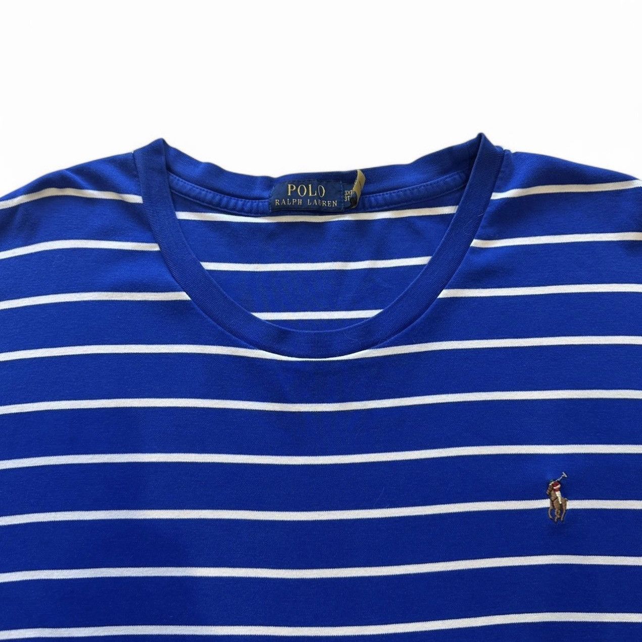 Polo Ralph Lauren Polo Ralph Lauren Navy & White Stripe S/S Tee- Size 3XB Size US XXL / EU 58 / 5 - 2 Thumbnail