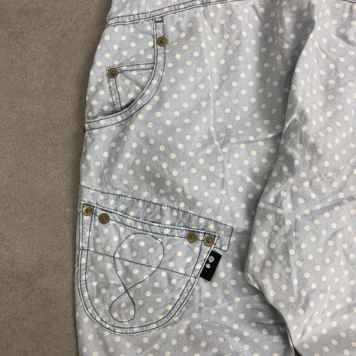 Issey Miyake × Japanese Brand × mercibeaucoup 🇯🇵2000s Issey Miyake Mercibeaucoup Drop Crotch Polkadot Pants Size US 27 - 3 Thumbnail