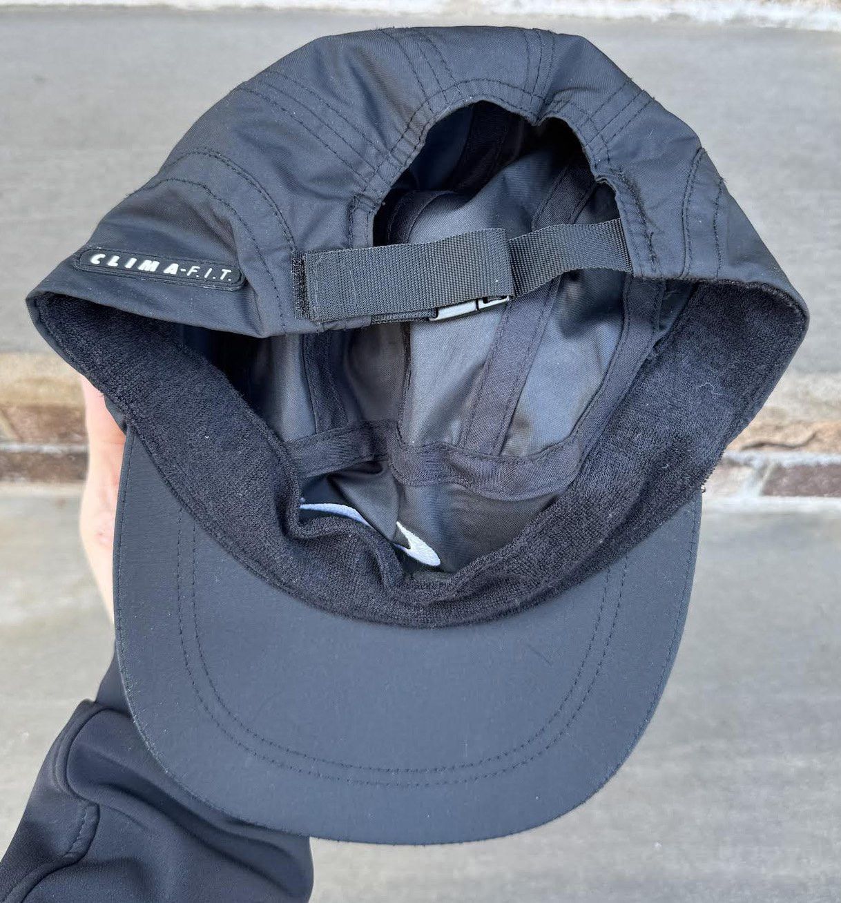 Nike Vintage Nike Clima F.I.T. Black / White Hat Size ONE SIZE - 2 Thumbnail