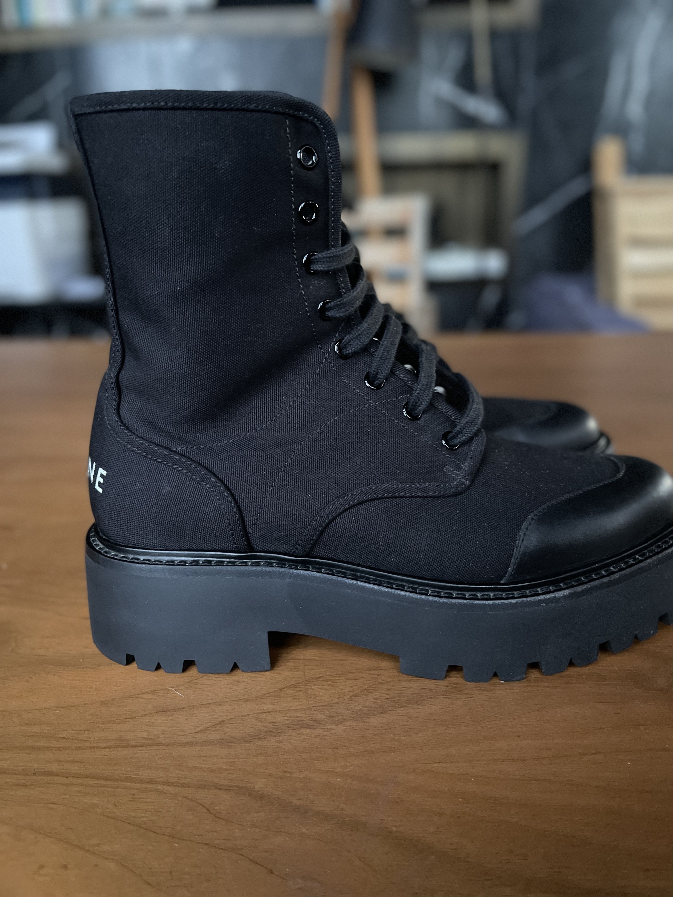 Celine CELINE Bulky Laced-Up Boot – Hedi Slimane Era Size US 8 / EU 41 - 4 Thumbnail