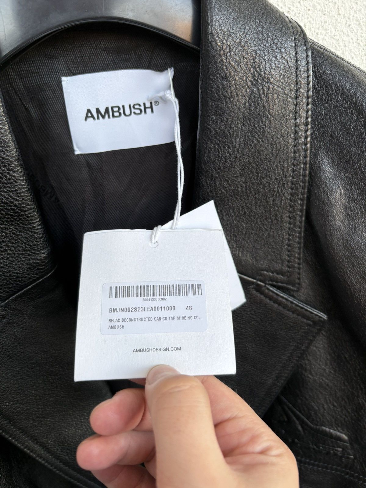 Ambush Design Ambush leather deconstructed jacket rare moto Size US M / EU 48-50 / 2 - 5 Thumbnail