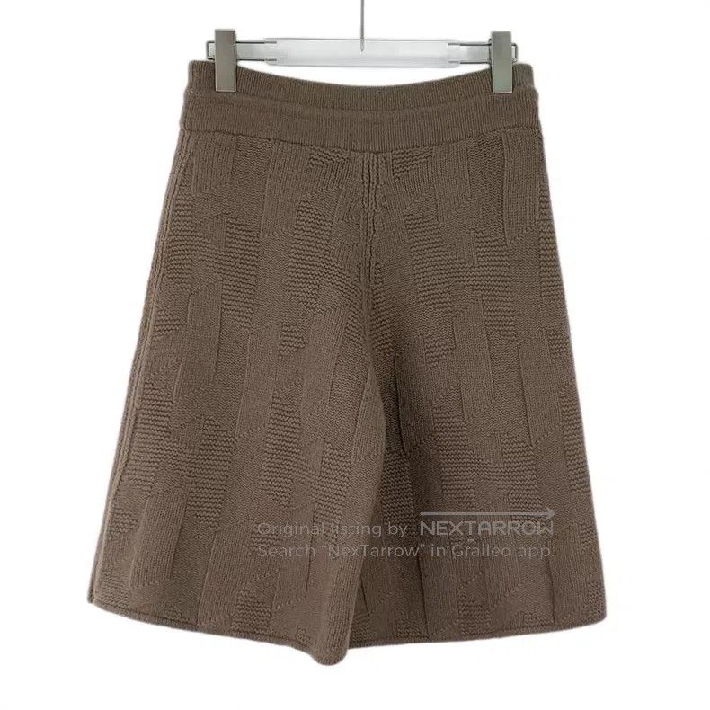 Hermes Hermes Caramel heathered wool drawstring casual knit five- Size 24" / US 00 / IT 34 - 2 Thumbnail