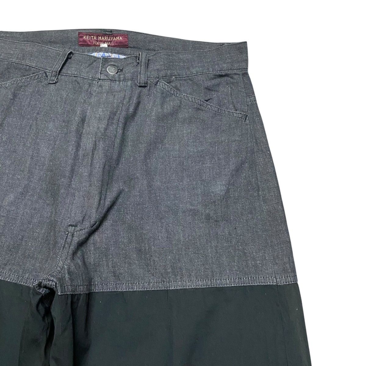 KEITAMARUYAMA Kieta Maruyama Denim Hybrid Wide Leg Baggy Pants Size US 32 / EU 48 - 5 Thumbnail