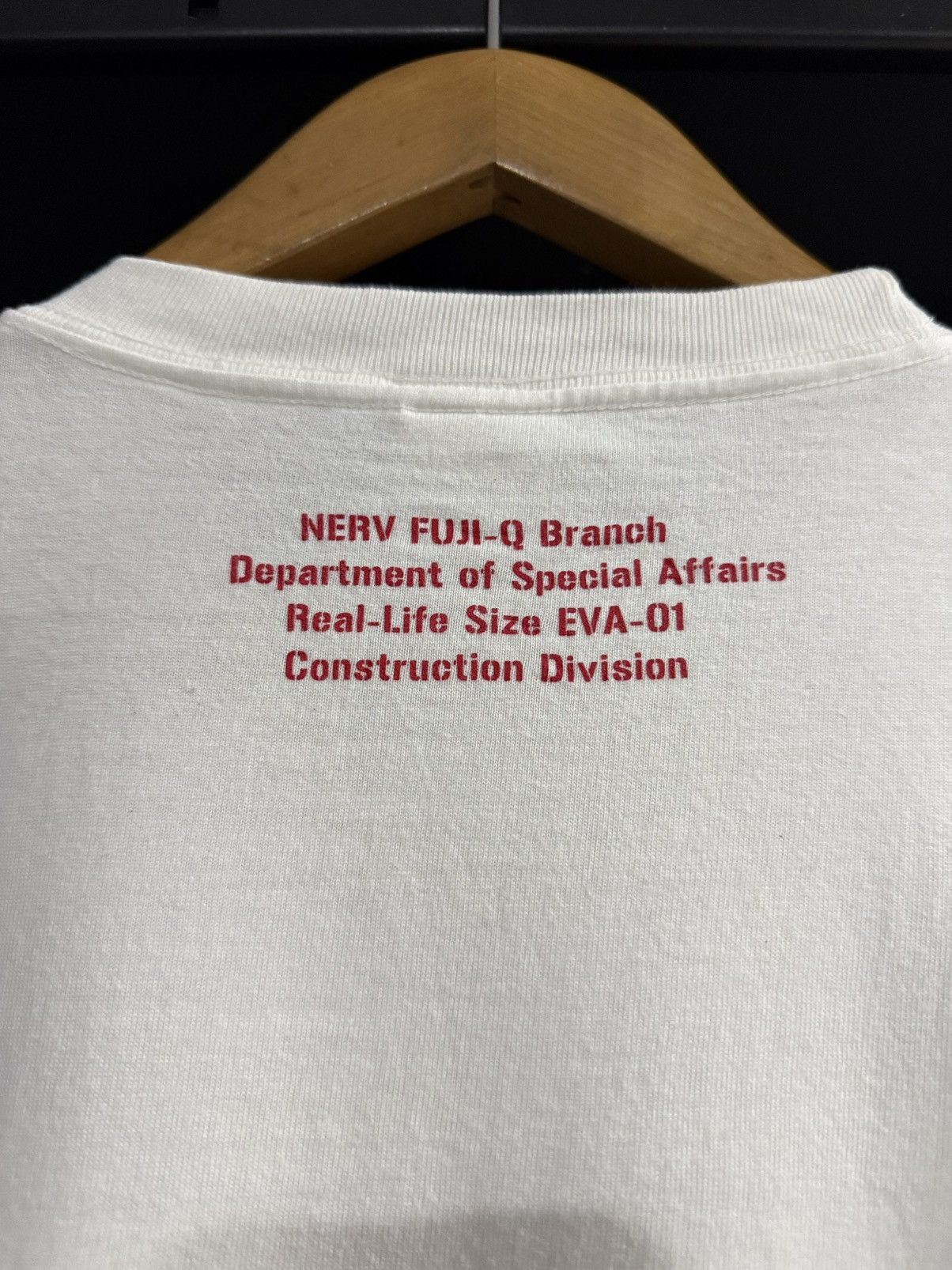 Anime Vintage Evangelion World Nerv Fuji Construction Project Tee Size US L / EU 52-54 / 3 - 8 Thumbnail