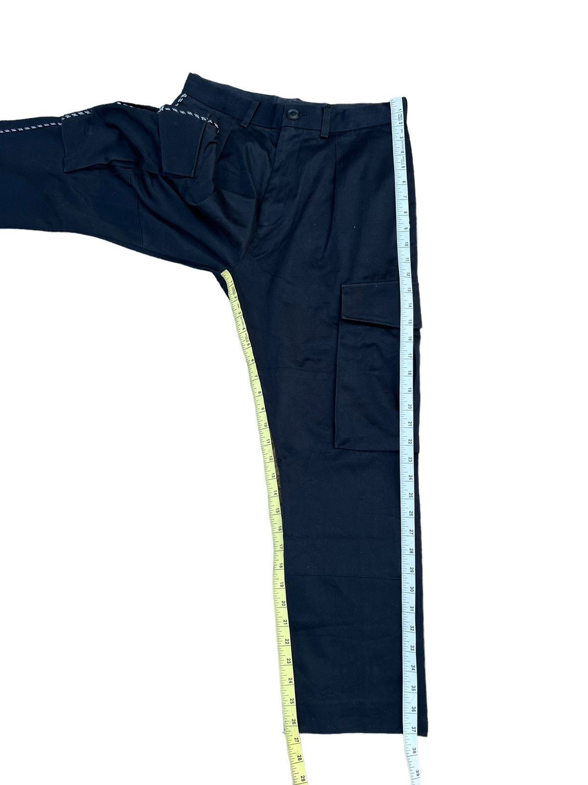 Yoshio Kubo Yoshio Kubo Japan Side Striped Cropped Cargo Trouser Pant Size US 29 - 5 Thumbnail