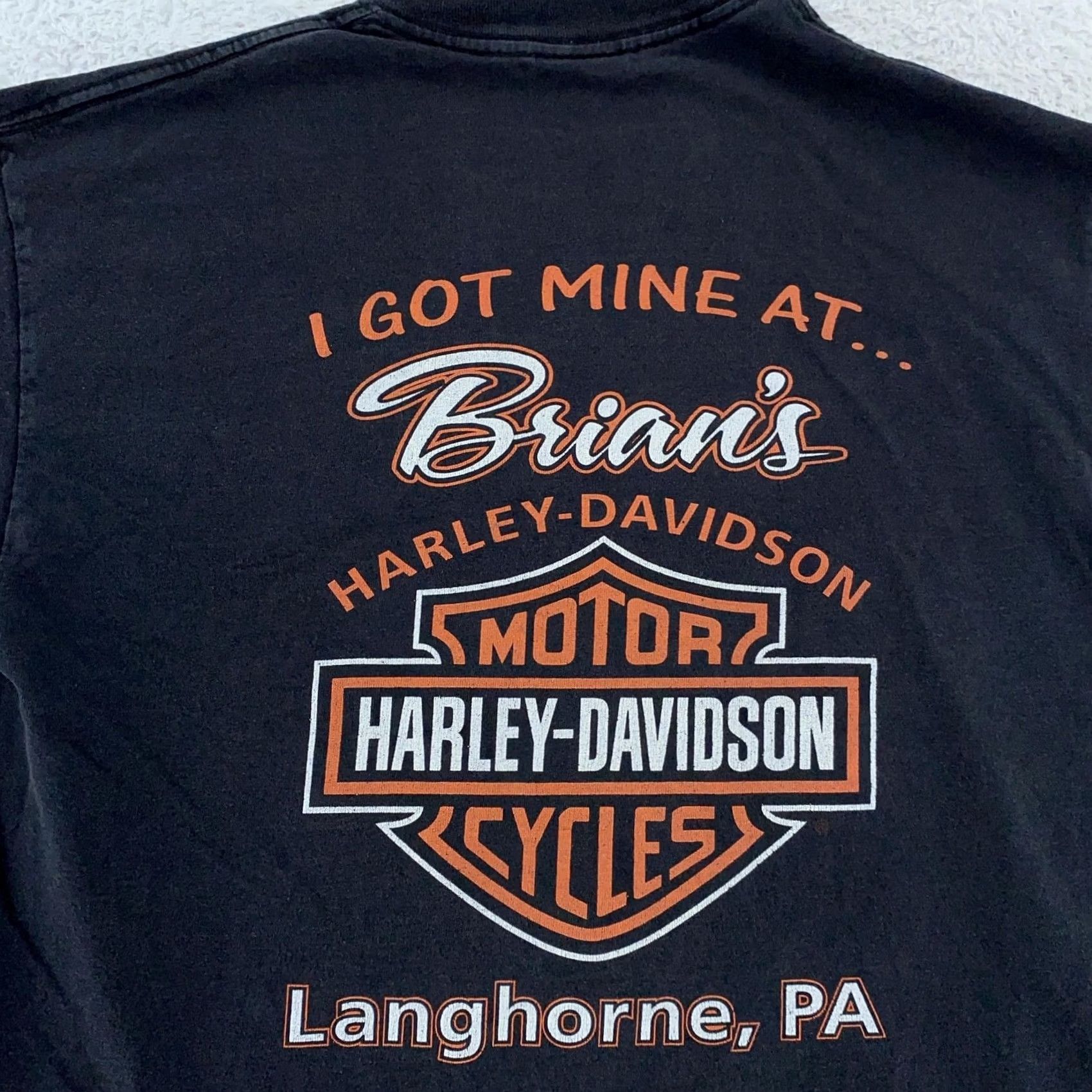 Harley Davidson Vtg Harley-Davidson Life Begins Shirt Mens S Black Graphic Print Crew Neck Short Sleeve USA Biker Mens Size US S / EU 44-46 / 1 - 3 Thumbnail