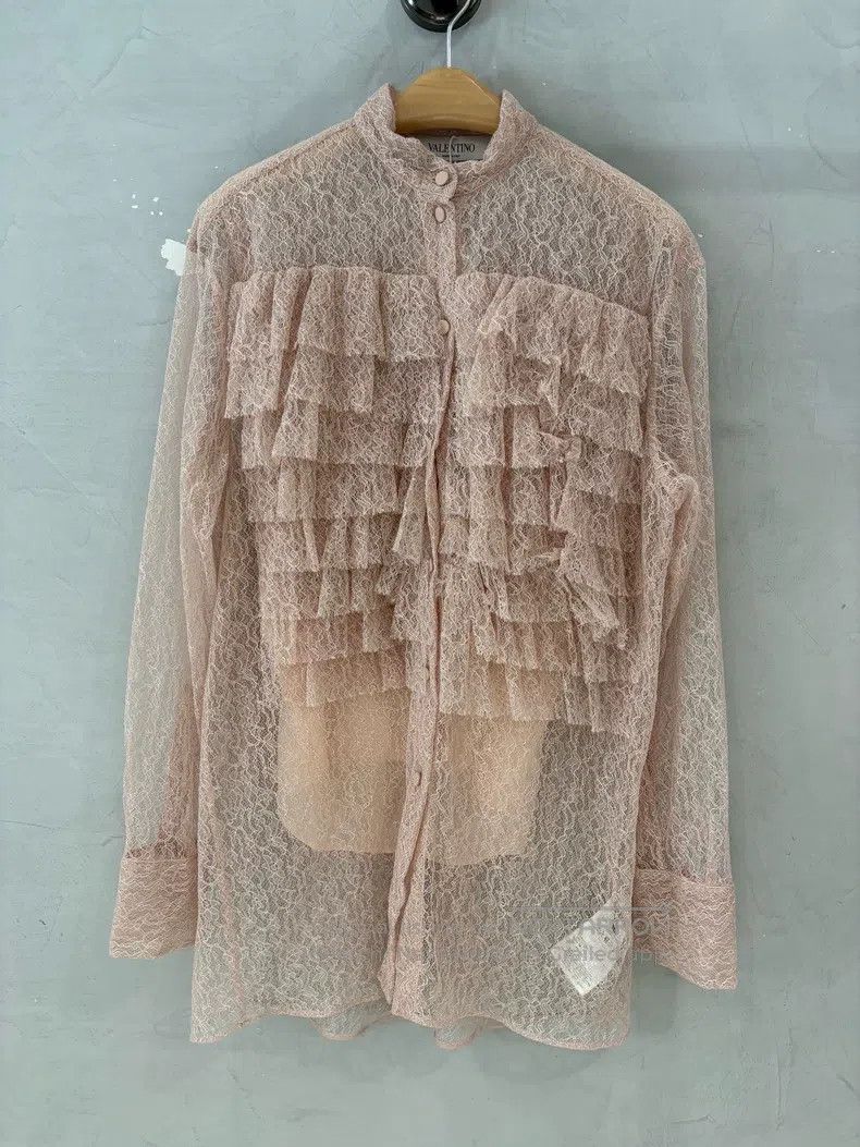 Valentino Valentino Nude pink lace top Size S / US 4 / IT 40 - 1 Thumbnail