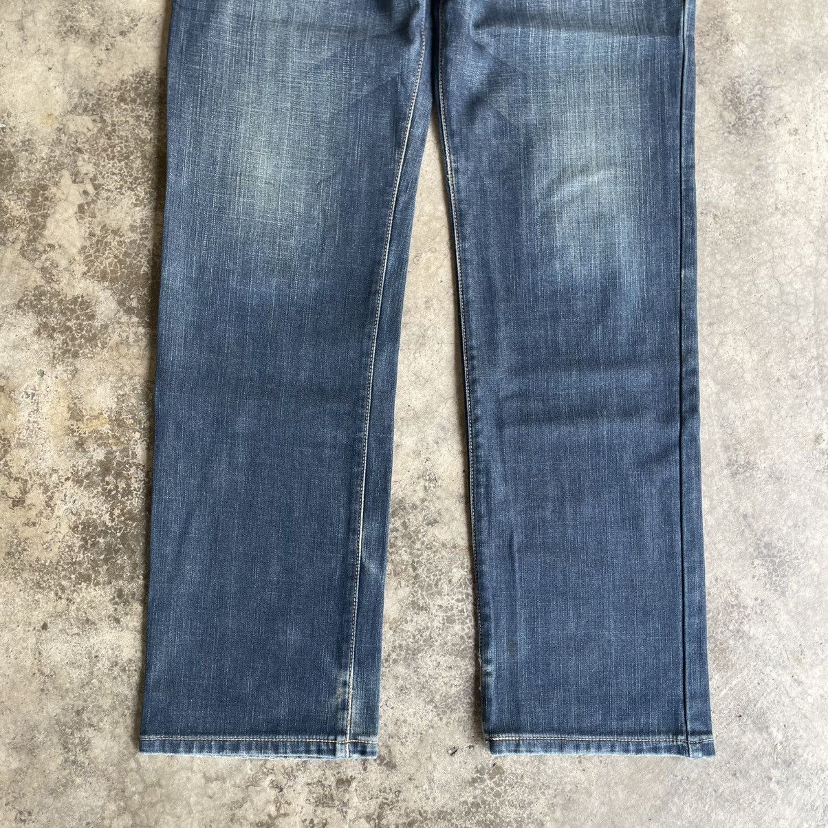 Wrangler 🔥Vintage Wrangler Stoned Washed Ripped Distress Denim Jeans Size US 31 - 3 Thumbnail