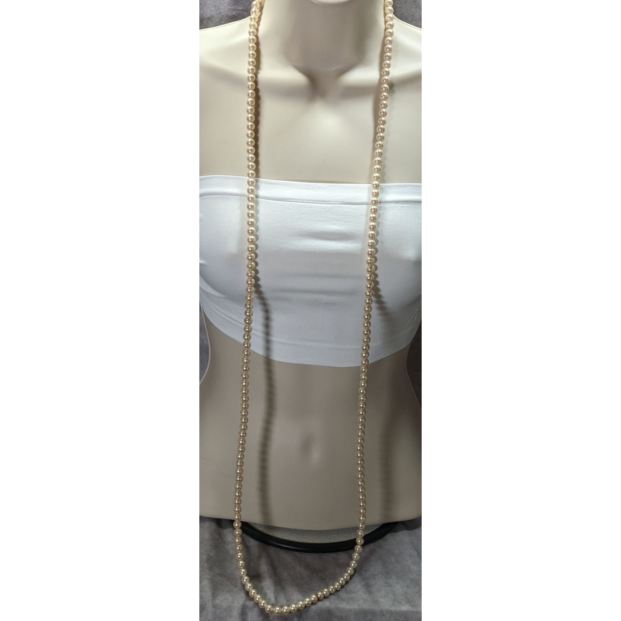 Other Vintage Faux Pearl Long Strand Necklace Size ONE SIZE - 6 Thumbnail