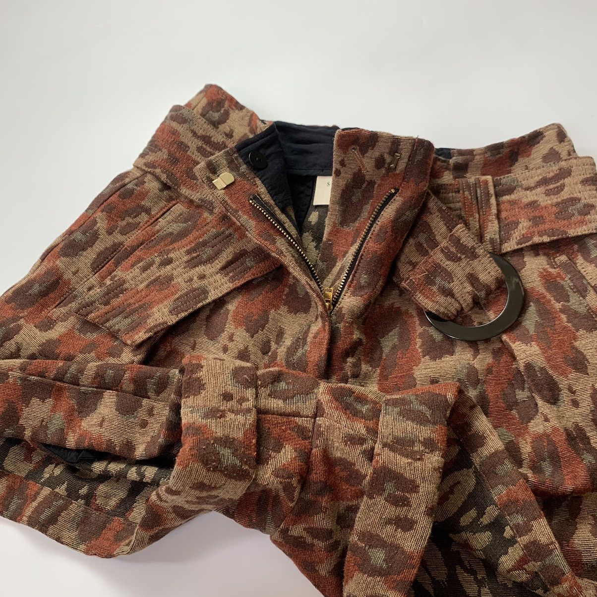 Sezane Sezane Jacquard Leopard High Rise Shorts Size 34" / US 12 / IT 48 - 8 Thumbnail