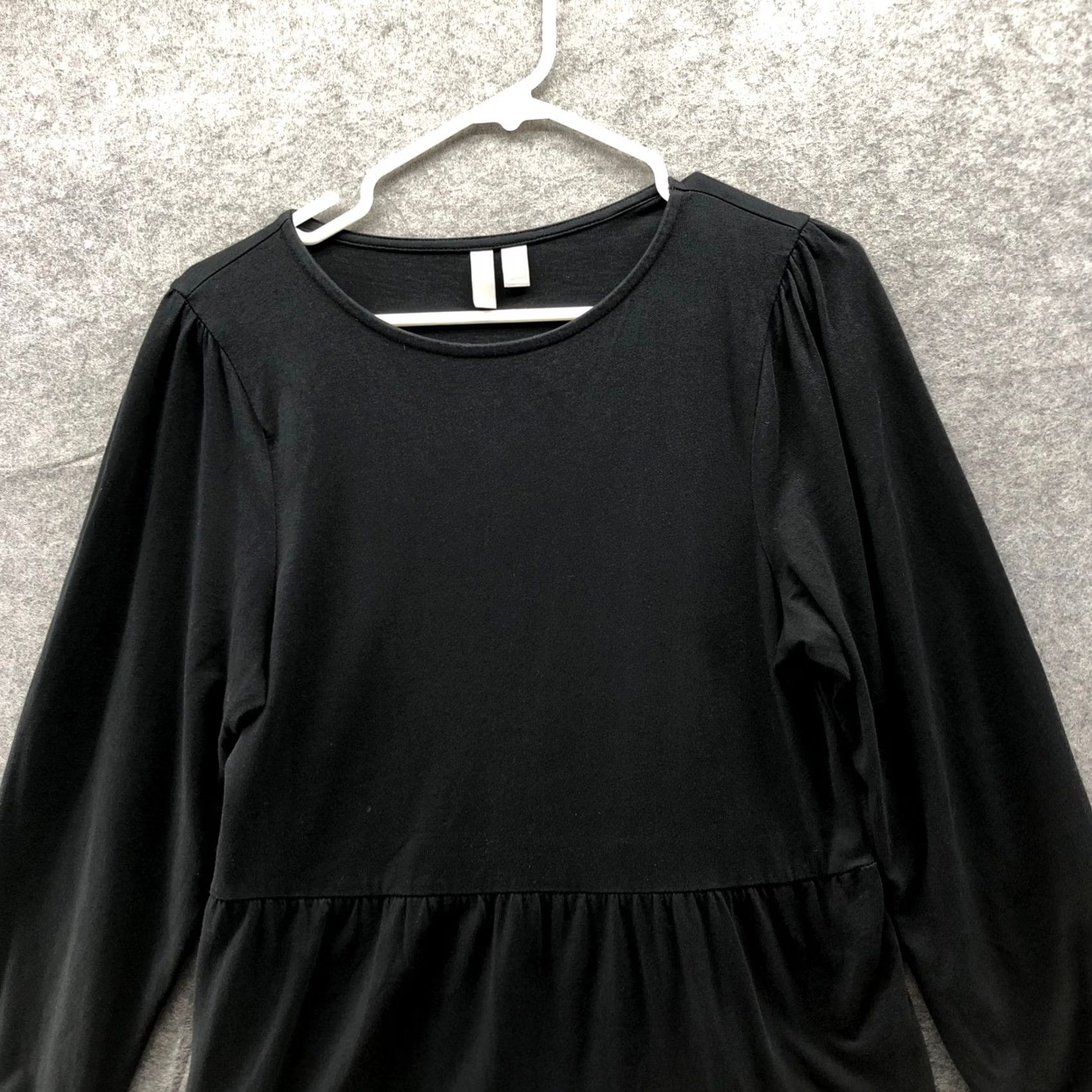 Asos ASOS Long Sleeve Tiered T Shirt Dress Size 8 Black Mini A-Line Cotton Crewneck Womens Shirts Dress Cap Sleeve? Size M / US 6-8 / IT 42-44 - 5 Thumbnail