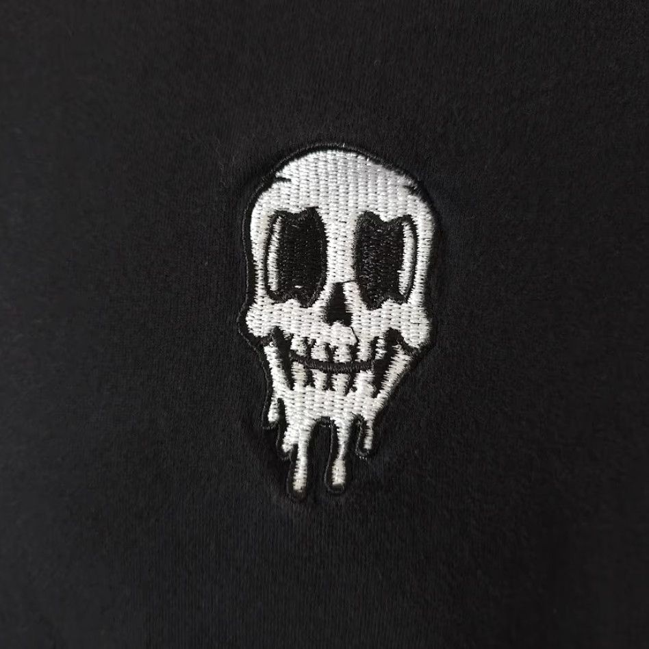 Vintage Eighty Eight Skull T Shirt Mens Small Black Embroidered Skeleton Streetwear Size US S / EU 44-46 / 1 - 3 Thumbnail