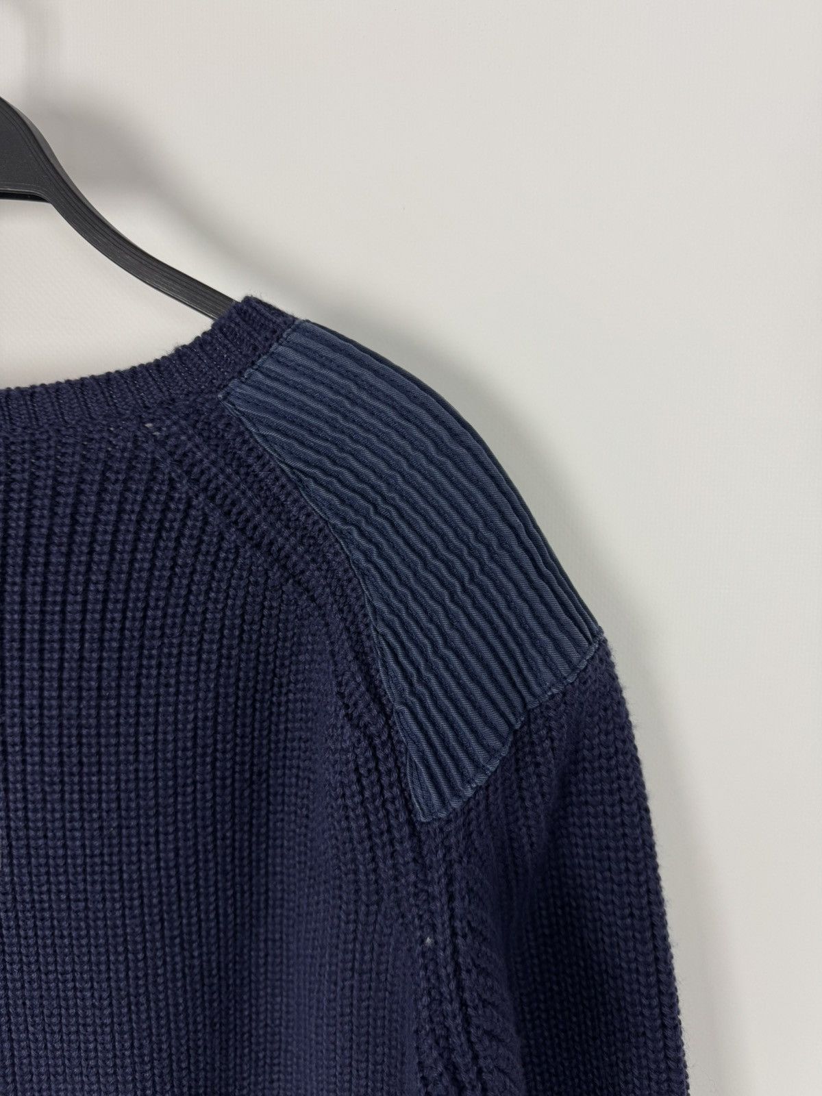 Pierre Balmain Pierre Balmain Wool Blend Knit Navy Sweater Size US L / EU 52-54 / 3 - 11 Thumbnail