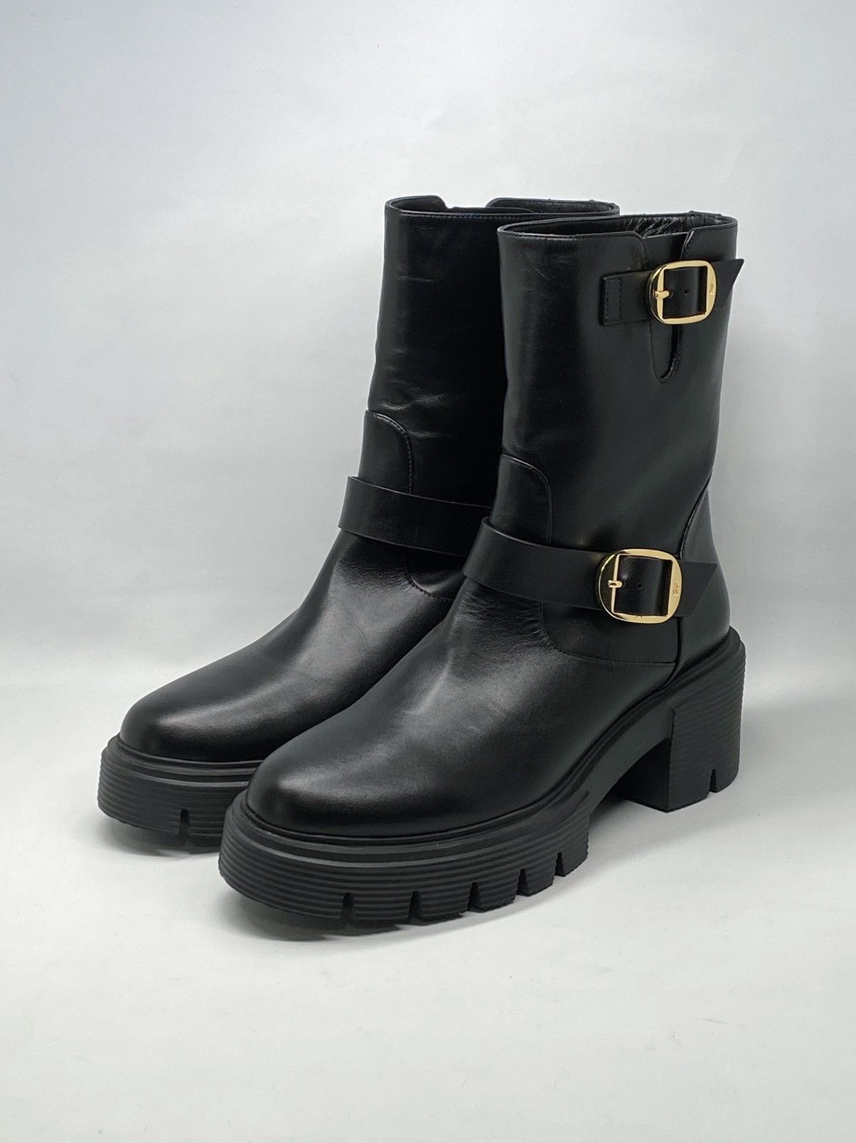 Stuart Weitzman Stuart Weitzman Soho Moto Buckle Booties size 9.5 Size US 9.5 / IT 39.5 - 1 Thumbnail
