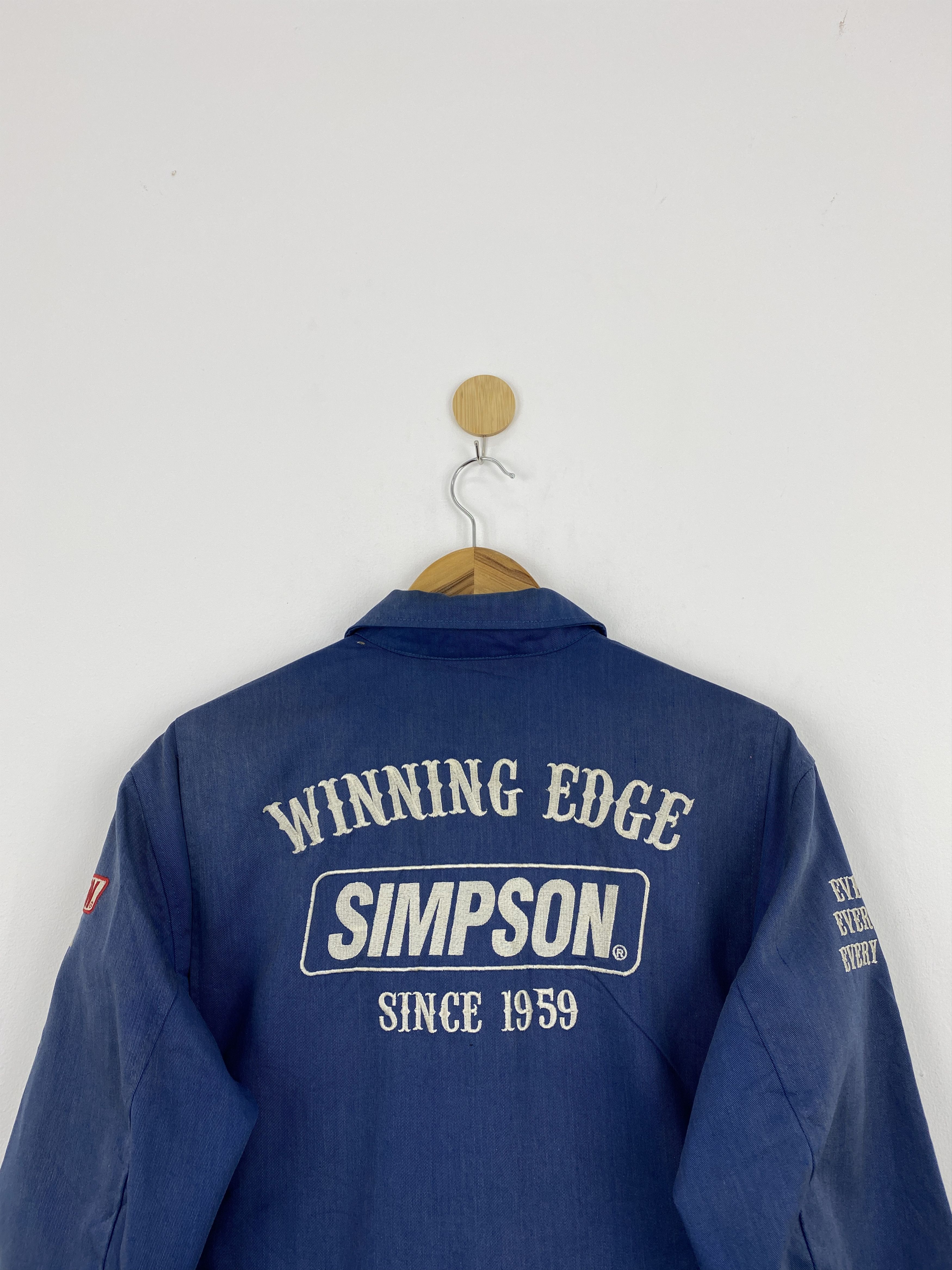 Vintage Vintage Simpson U.S.A Motorcycle Denim Jacket J1751 Size US L / EU 52-54 / 3 - 4 Thumbnail