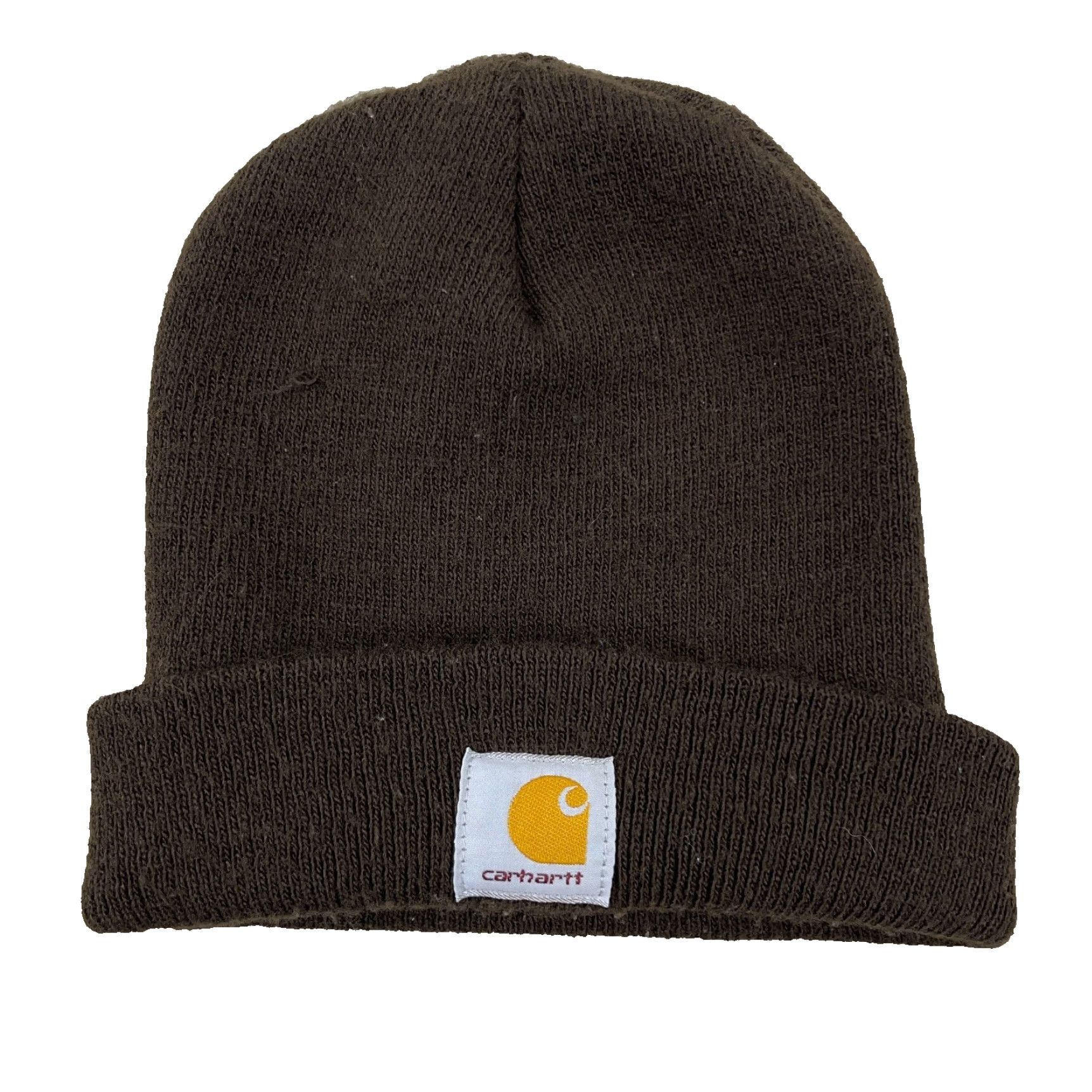 Carhartt VINTAGE Carhartt Beanie Hat Camouflage Knit One Size Brown Mens Cap Cuffed USA 90s Y2K Size ONE SIZE - 2 Thumbnail