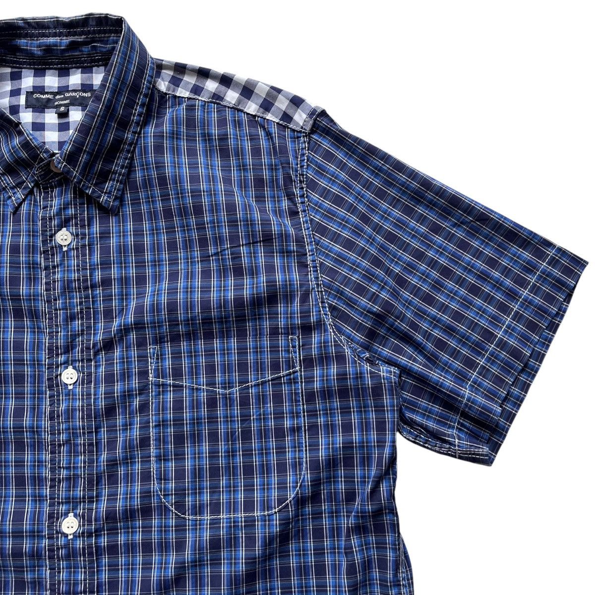 Comme des Garcons × Comme des Garcons Homme × Junya Watanabe SS17 Comme des Garcons Homme Blue Plaid Shirt Size US S / EU 44-46 / 1 - 5 Thumbnail