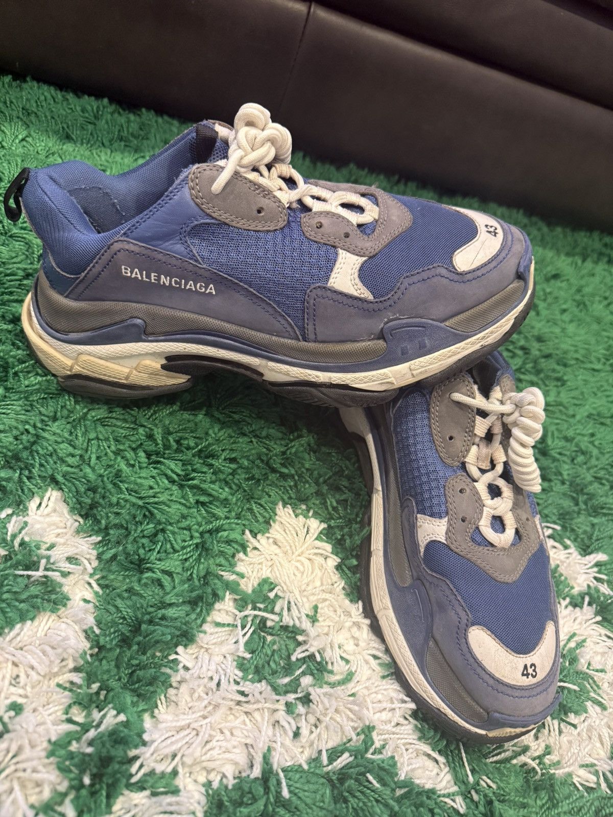 Balenciaga Balenciaga Triple S Blue Size US 10 / EU 43 - 2 Thumbnail