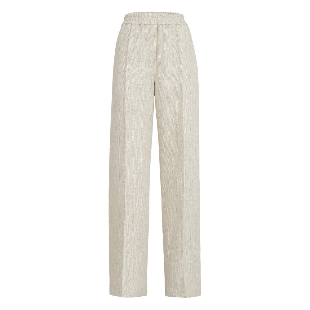 Brunello Cucinelli Brunello Cucinelli NEUTRALS Trousers - Palazzo Pants Size 27" / US 4 / IT 40 - 1 Thumbnail